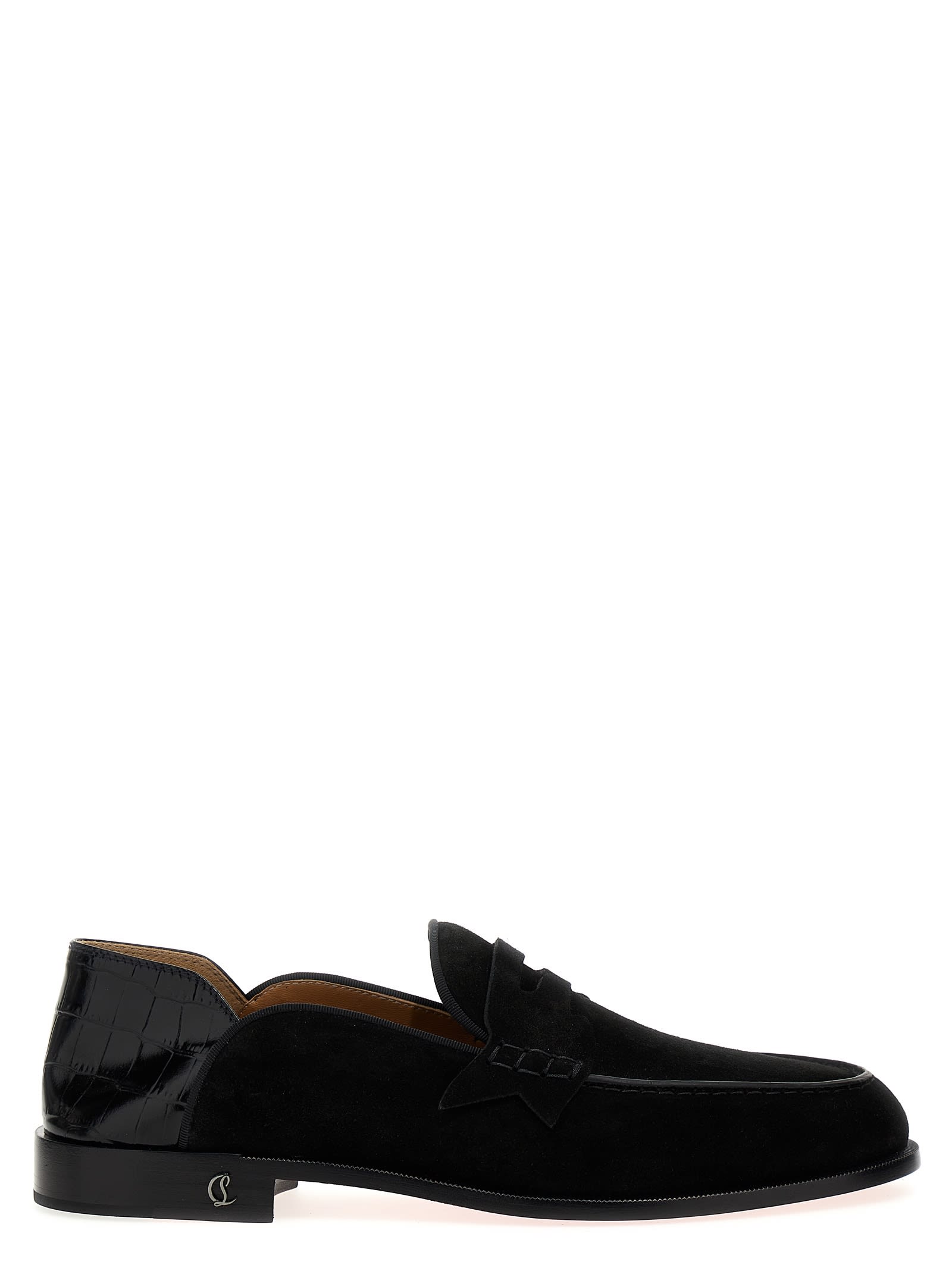 CHRISTIAN LOUBOUTIN PENNY NO BACK LOAFERS