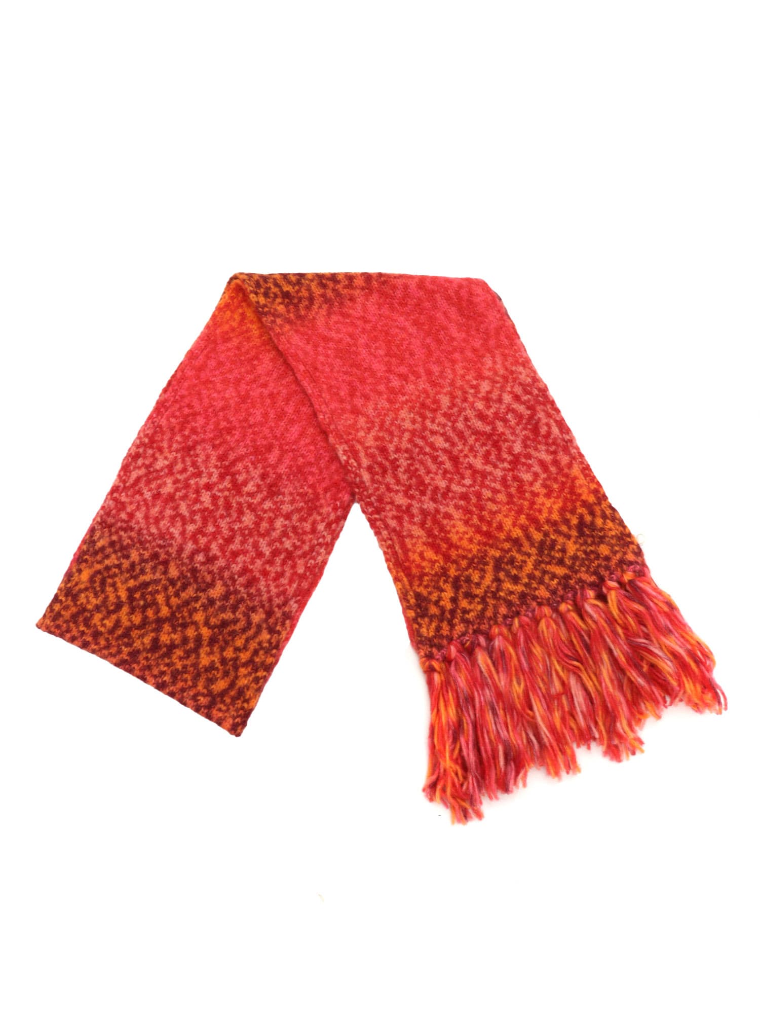 Printed Effect Fringed Scarf