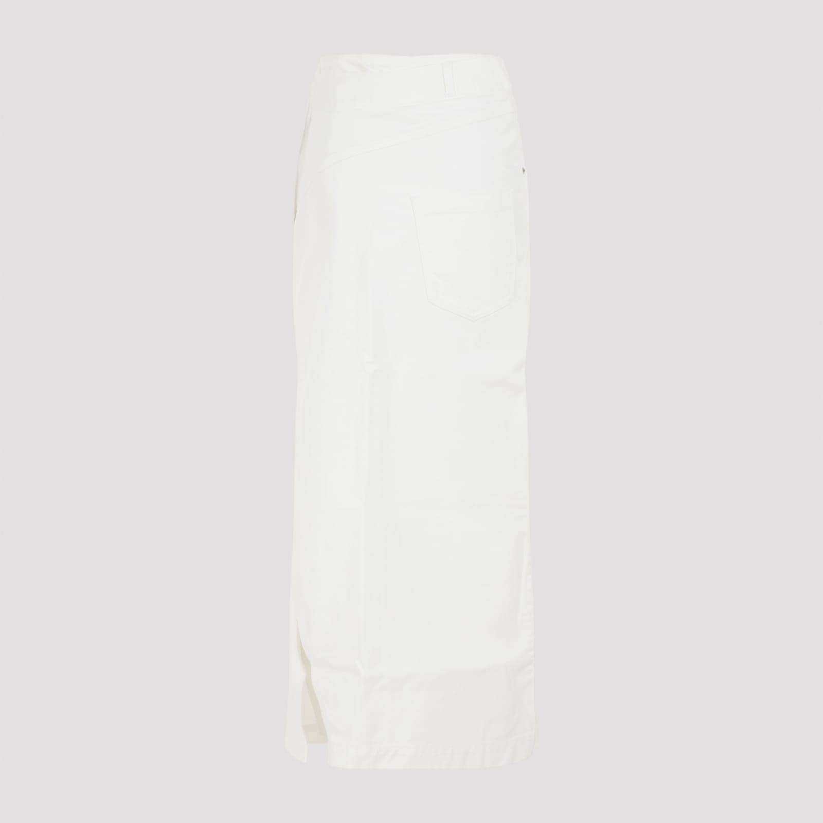 Shop Loewe Deconstructured Skirt In White