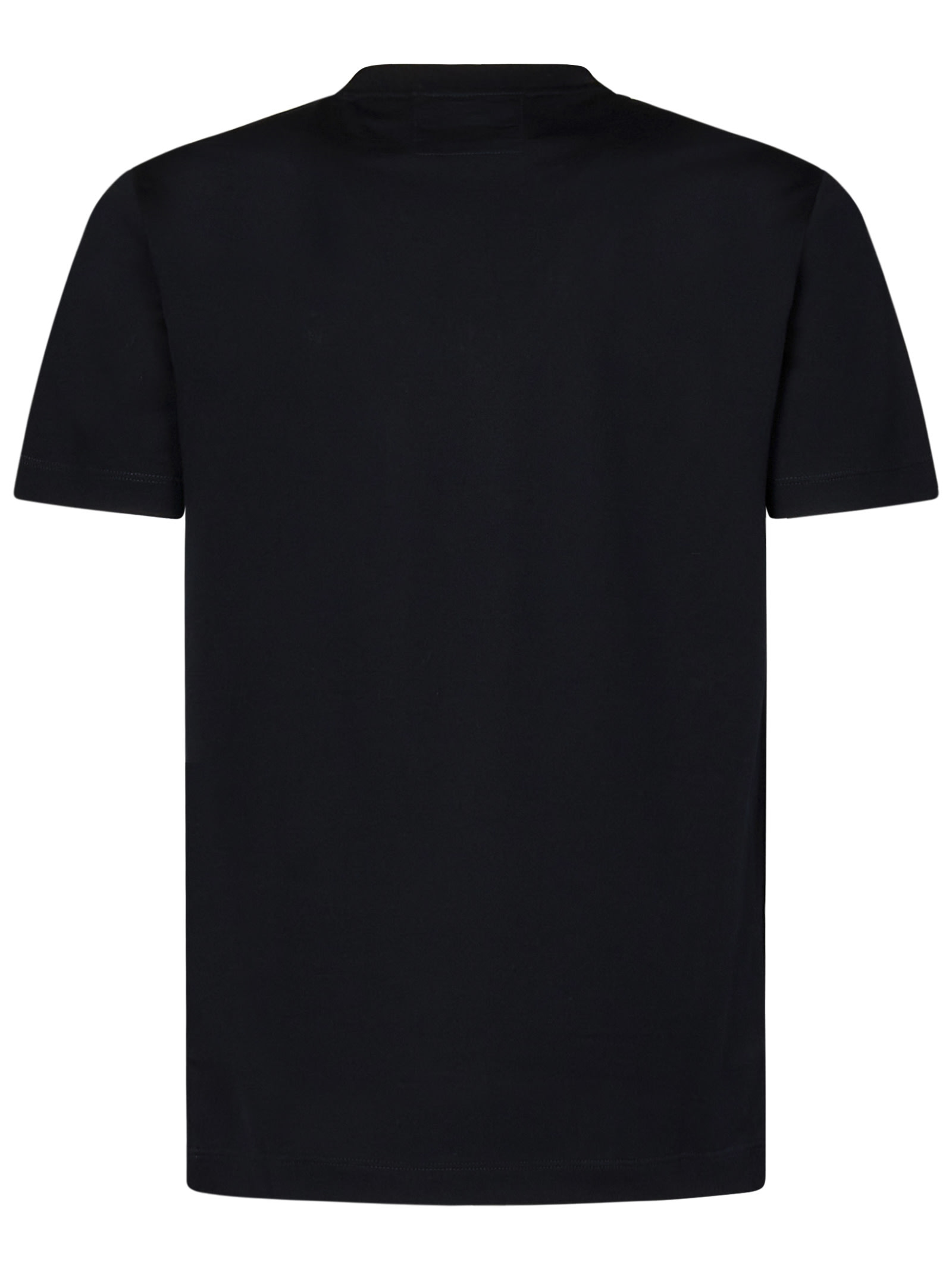 Emporio Armani Logo Patch Crewneck T-shirt In Blue