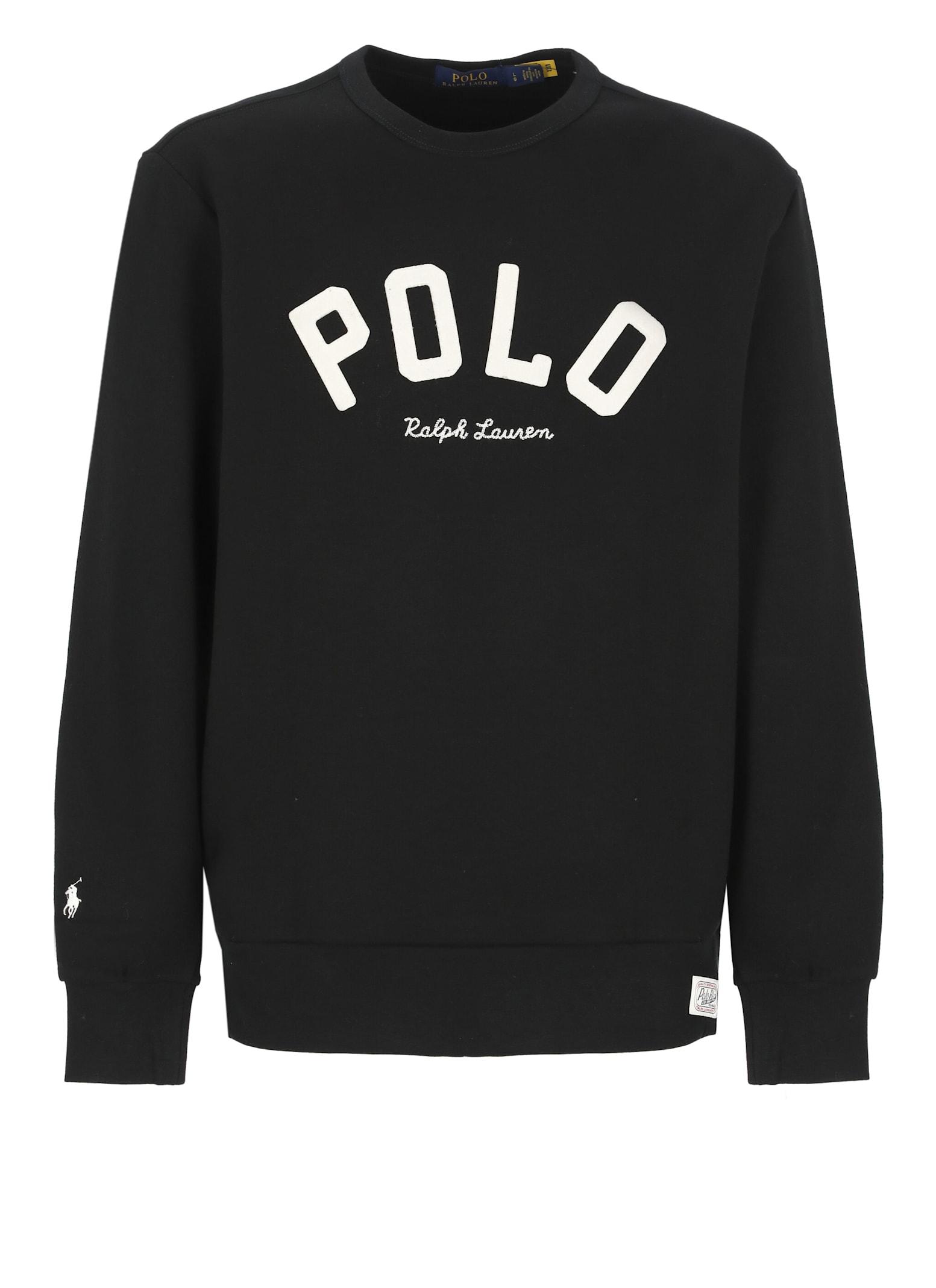 Shop Ralph Lauren Sweatshirt With Logo In Black