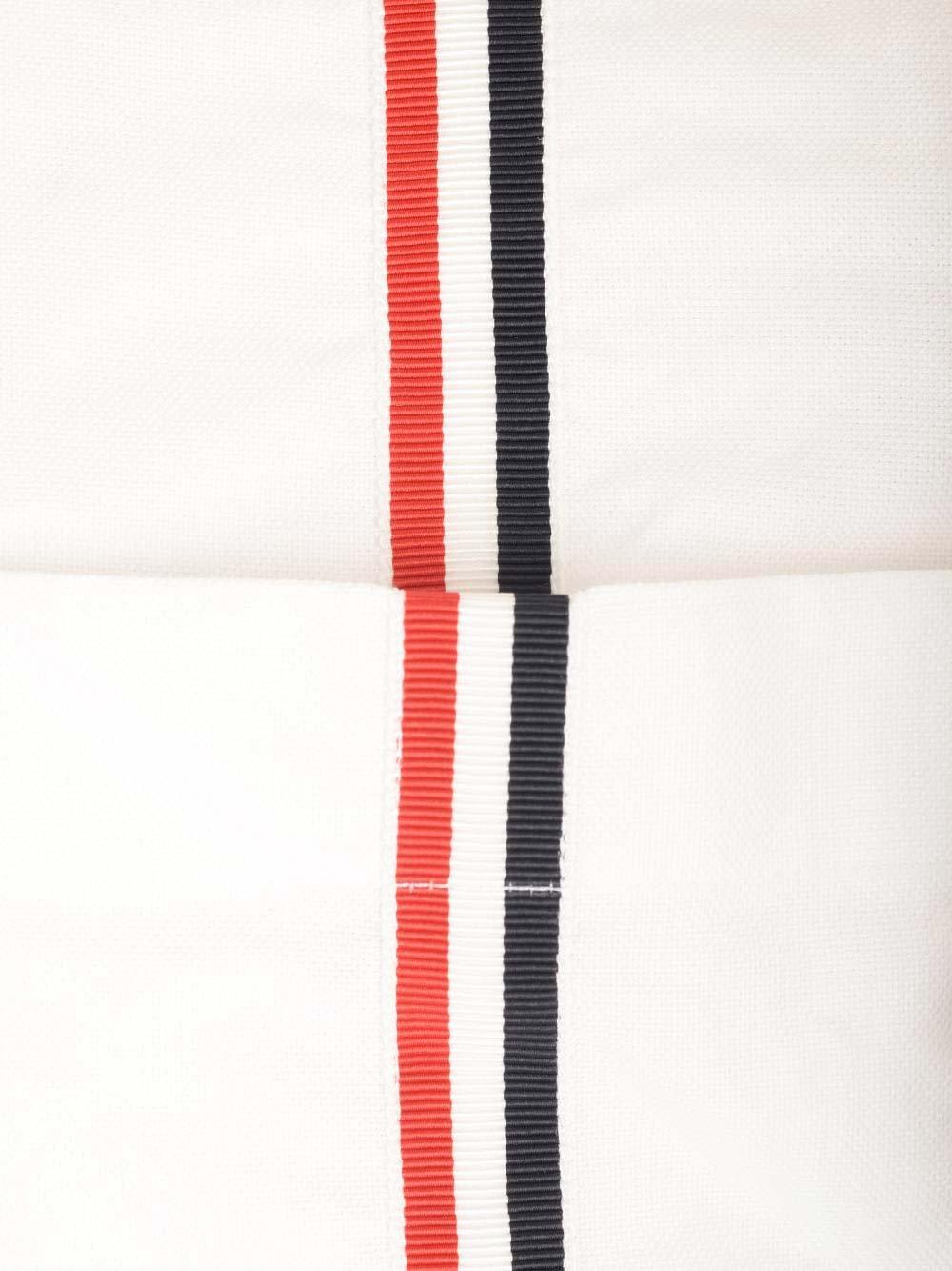 Shop Thom Browne Rwb Striped Buttoned Shirt In White