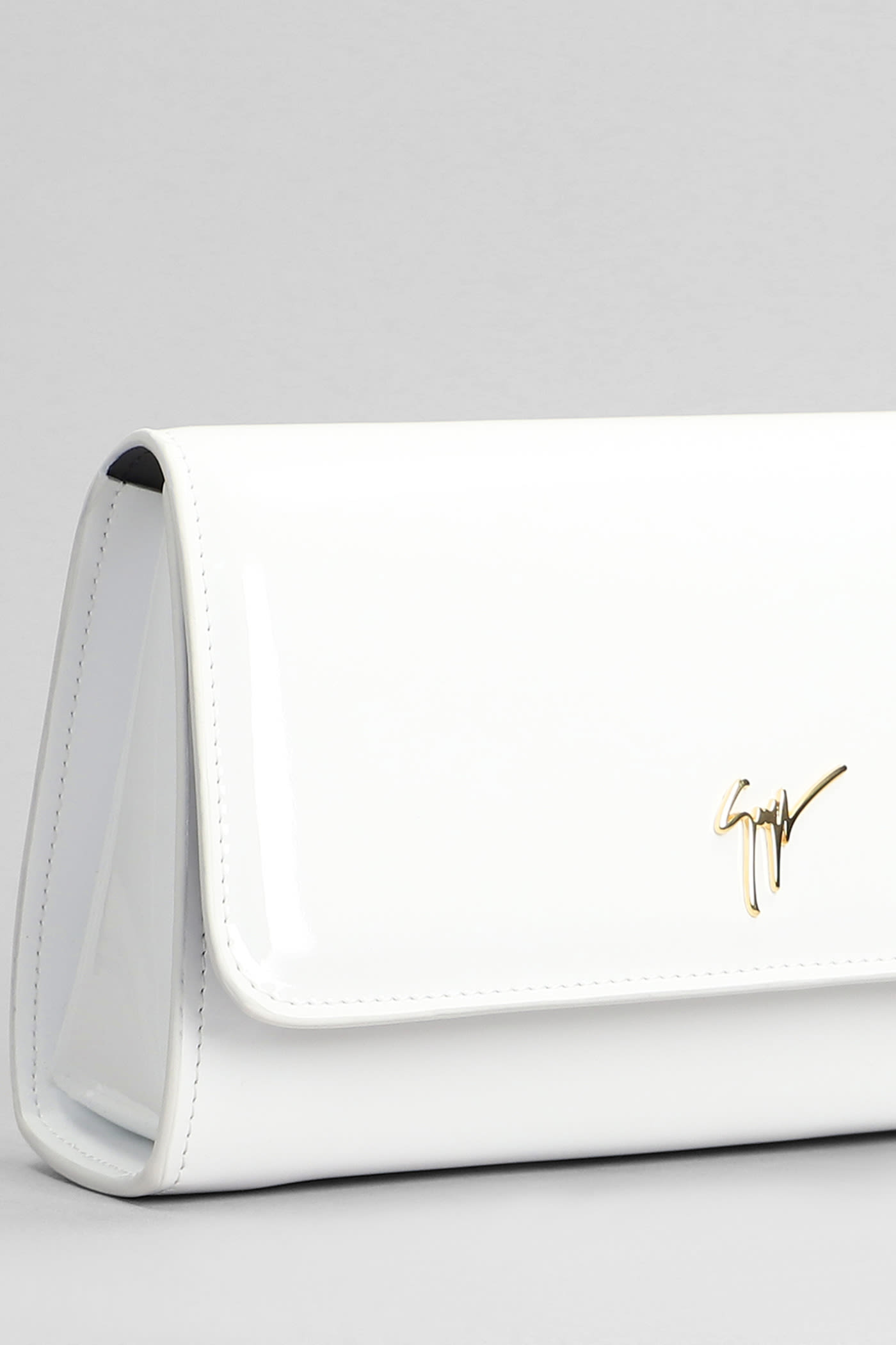 Giuseppe Zanotti Cleopatra Clutch In White Leather