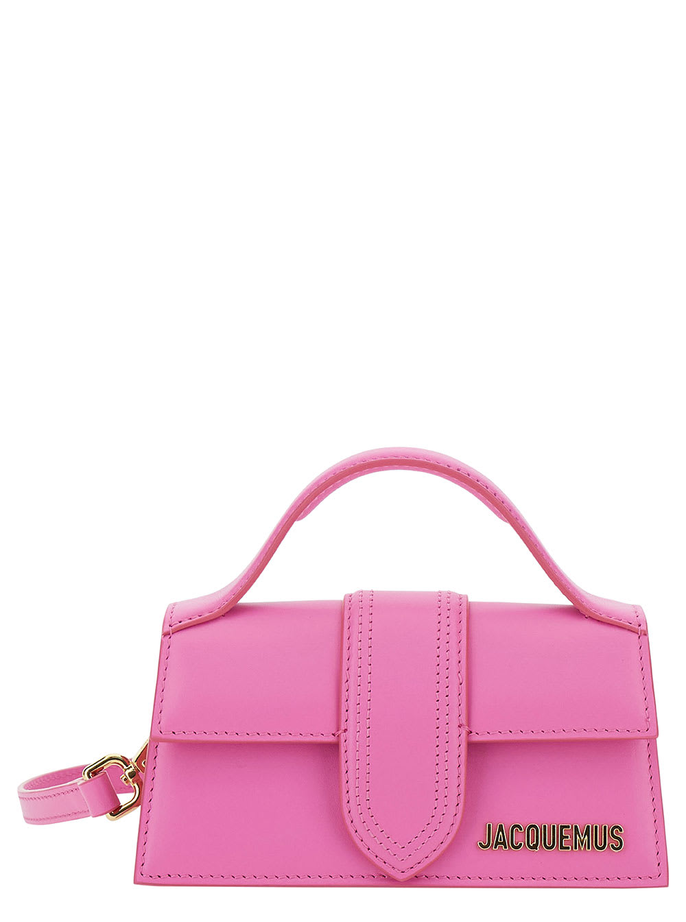 Jacquemus Le Bambino Pink Handbag With Removable Shoulder Strap In Leather Woman