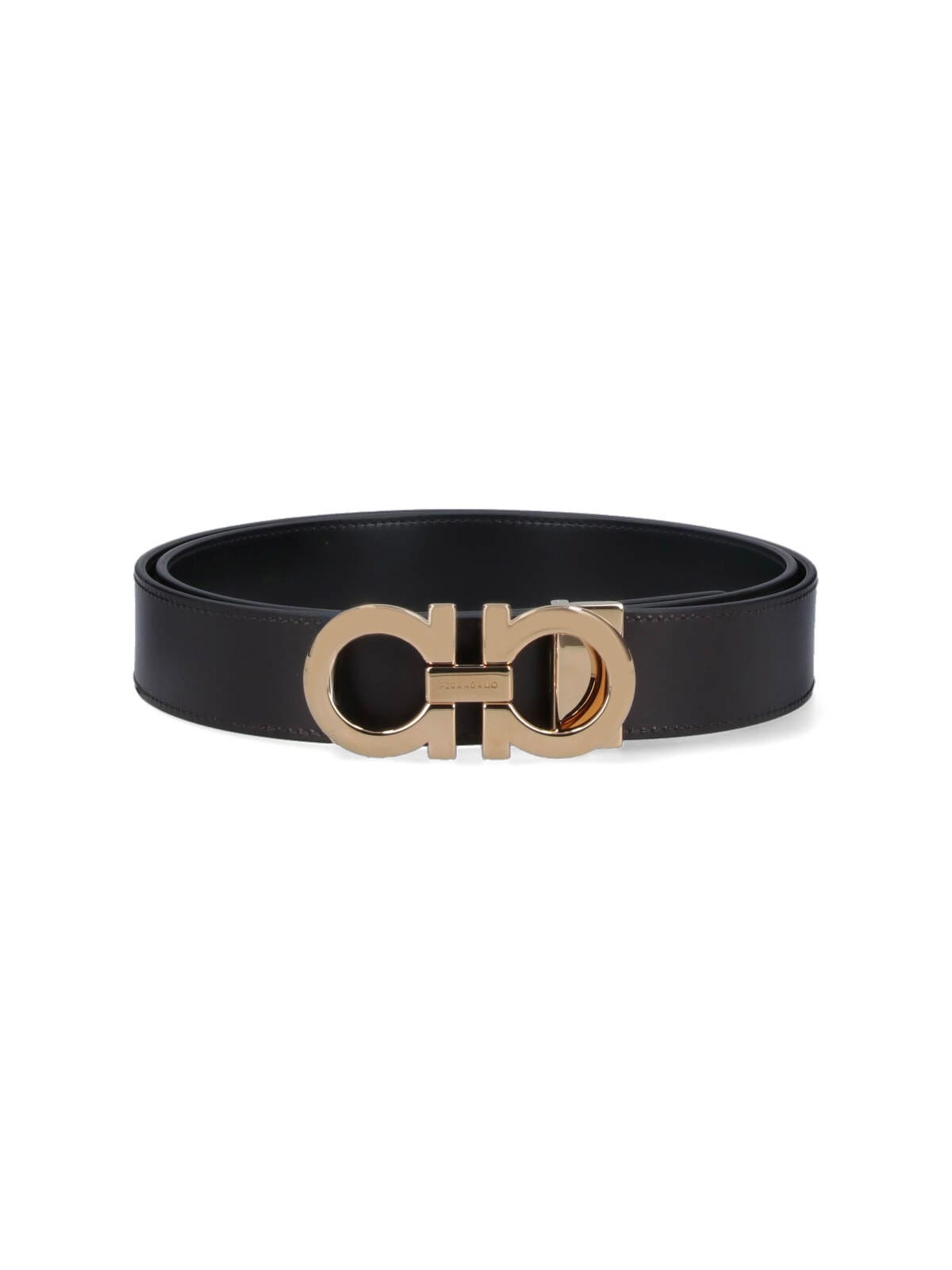 Ferragamo Gancini Belt In Black