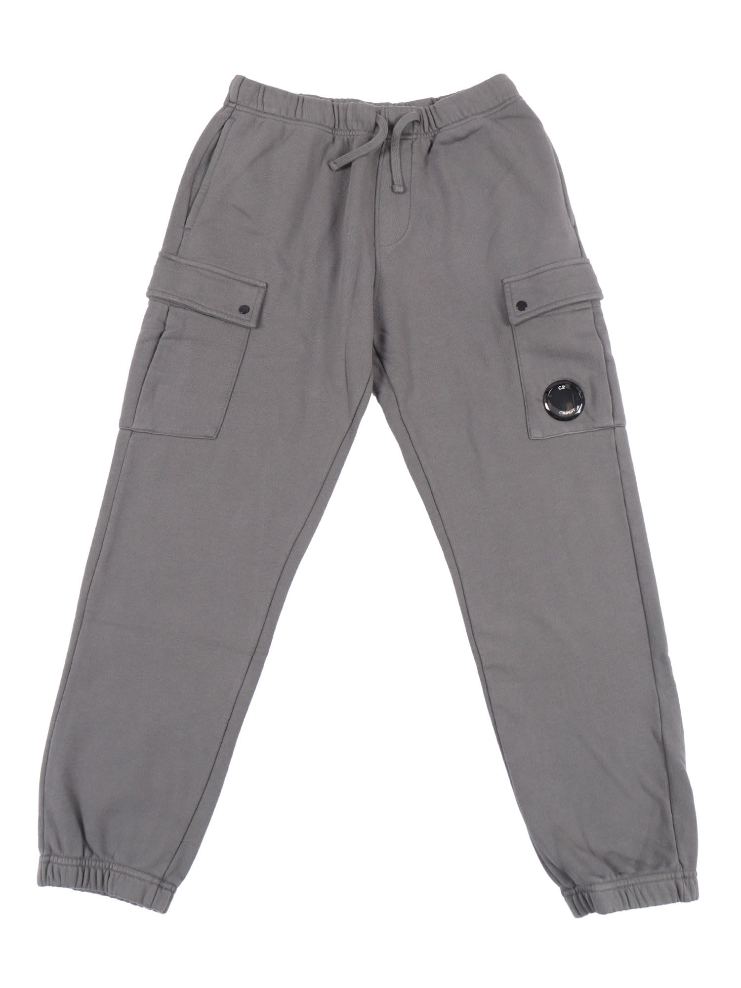 C.p. Company Undersixteen Long Pants In Gray