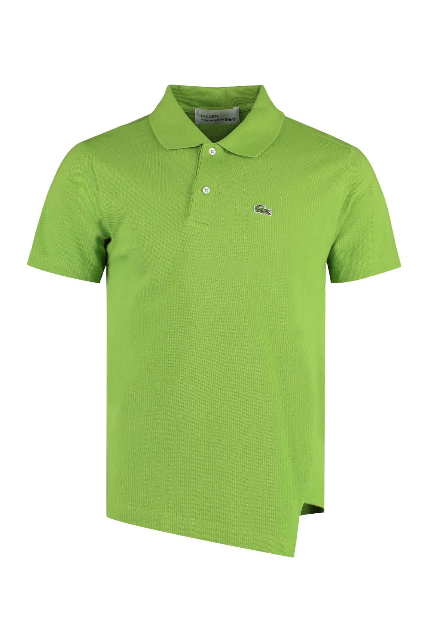 Shop Comme Des Garçons Shirt Lacoste X Comme Des Garçons - Cotton-piqué Polo Shirt In Green