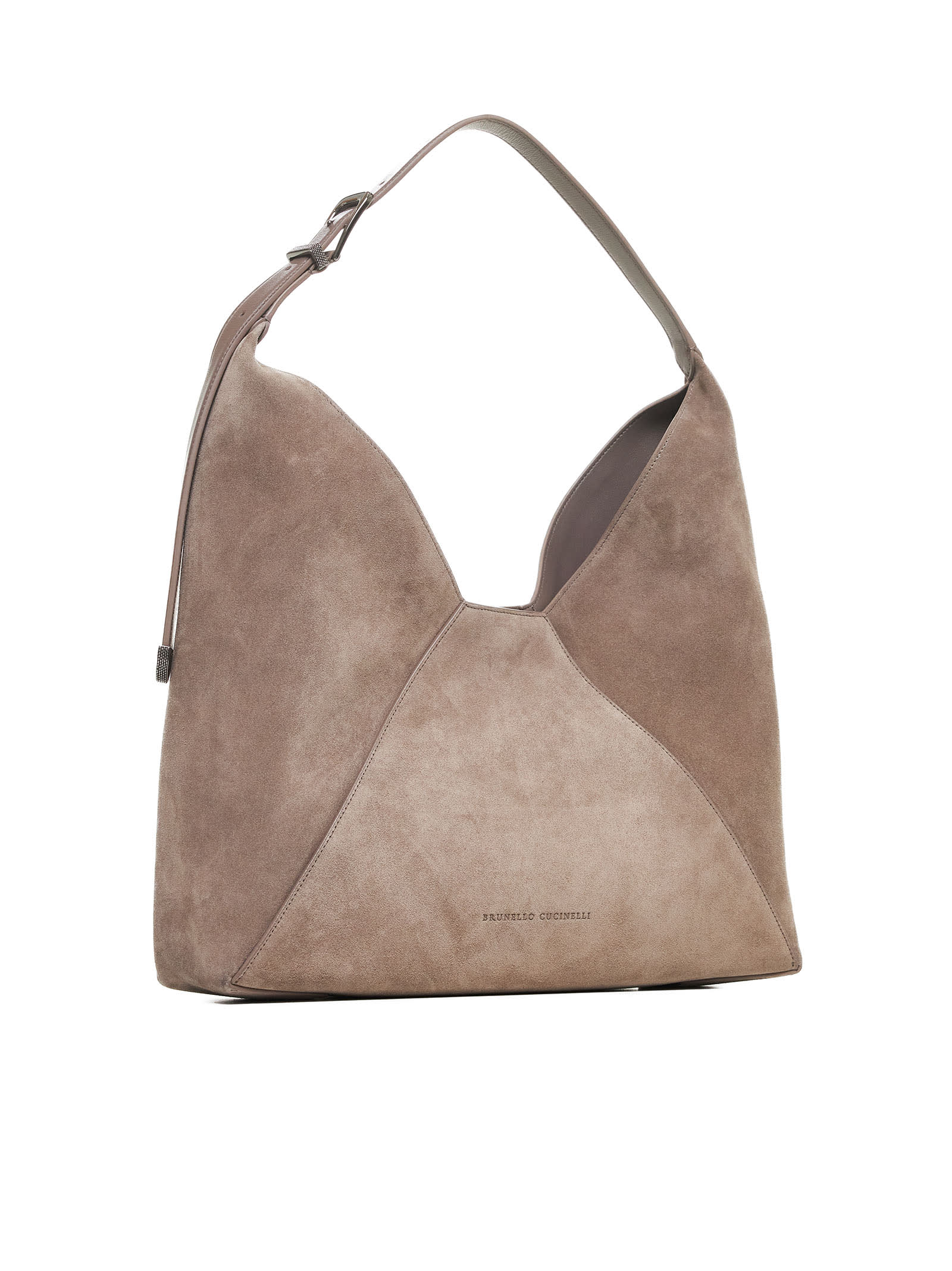 Shop Brunello Cucinelli Shoulder Bag In Ossido