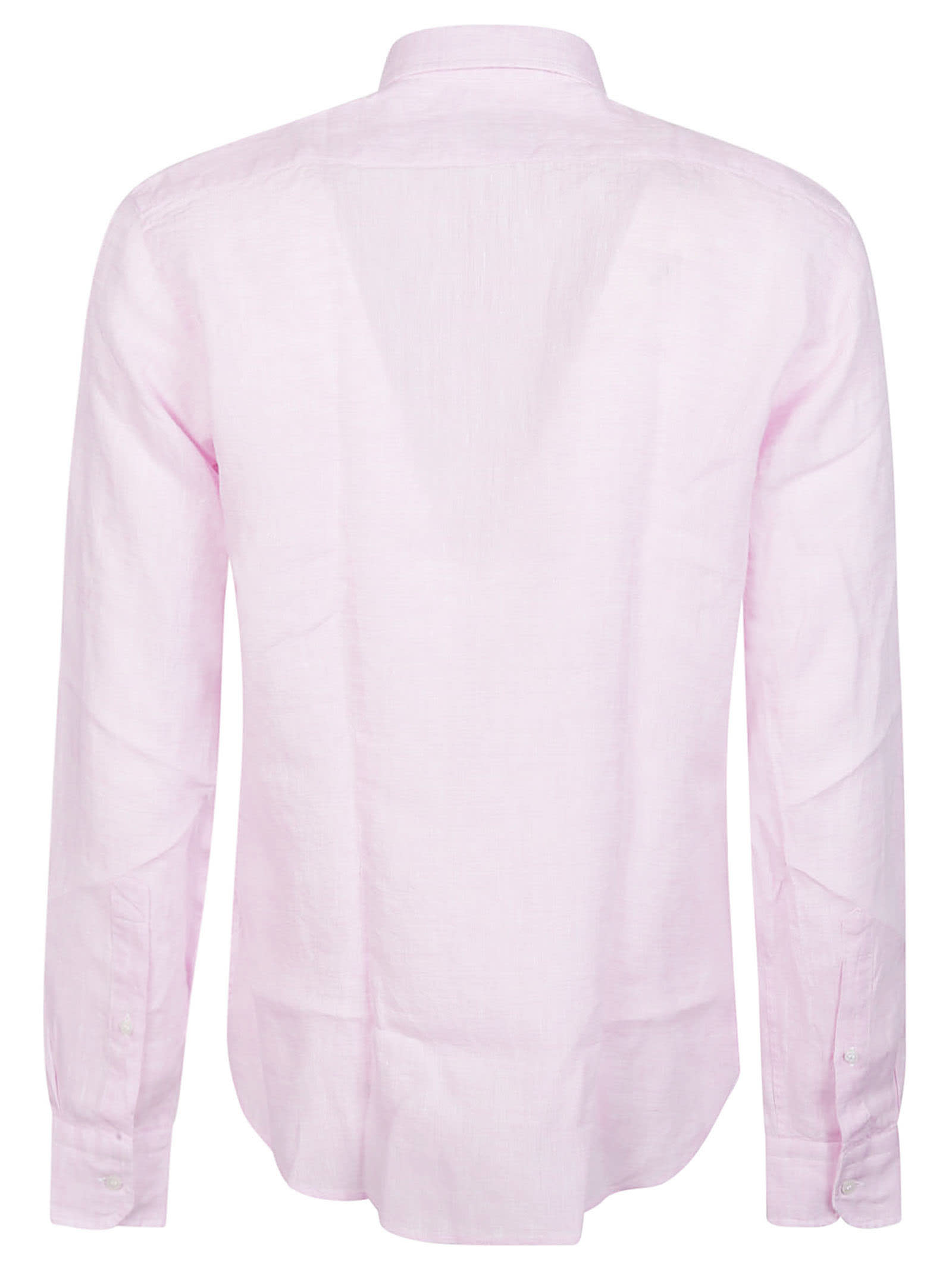 Shop Orian Long Sleeve Slim Shirt In Rosa