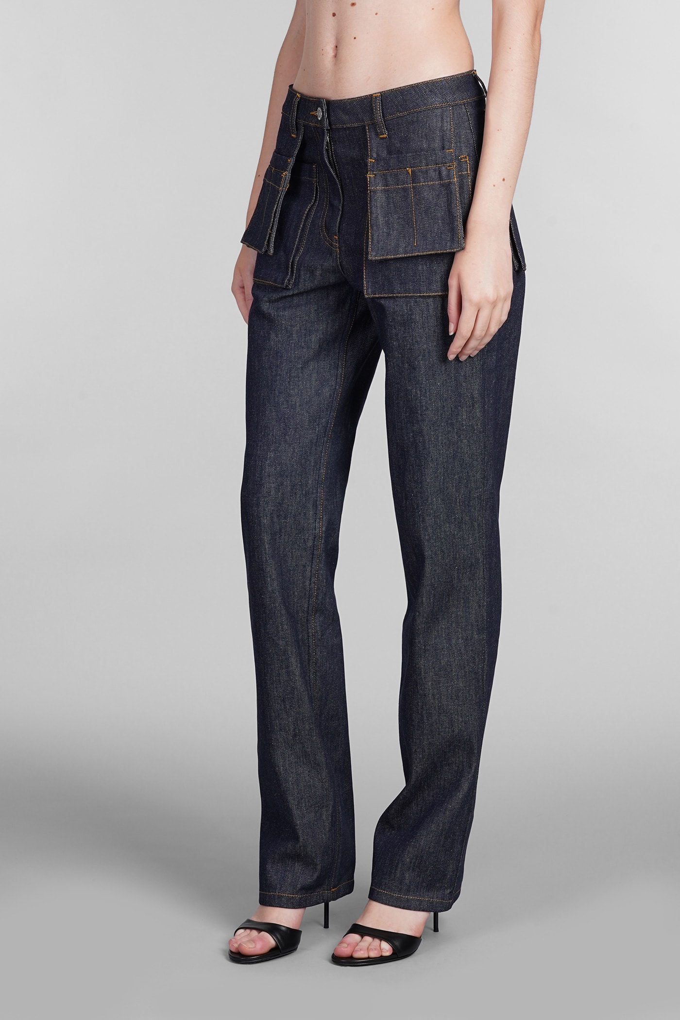 Shop Helmut Lang Jeans In Blue Cotton