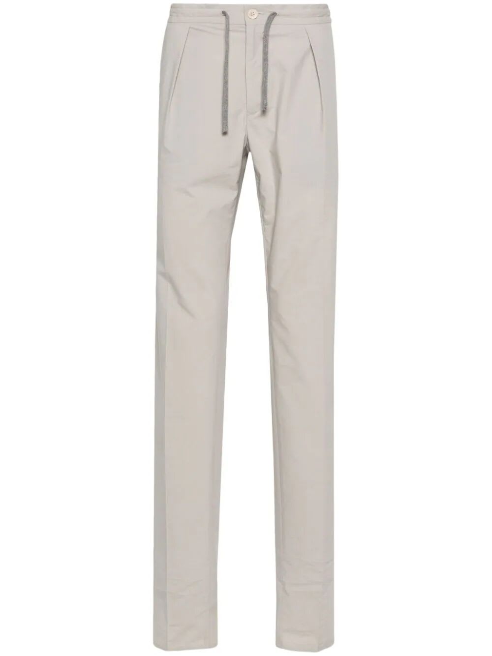 Shop Incotex Model A44 Regular Fit Trousers In Light Grey