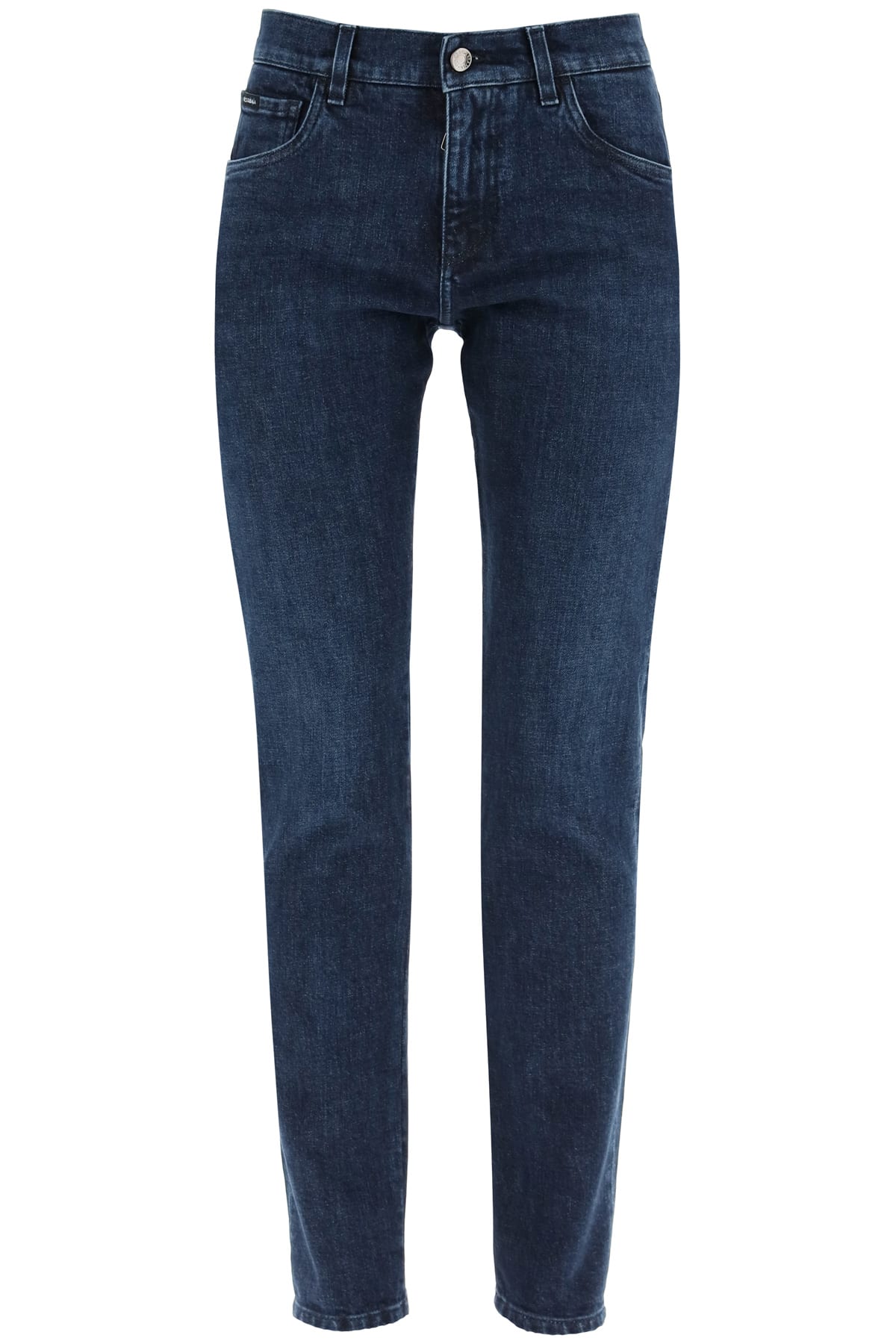 Dolce & Gabbana Slim Jeans With Leopard Lined Pockets
