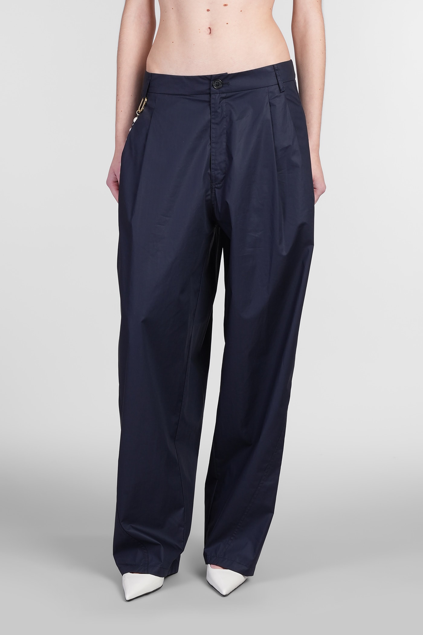 Phebe Pants In Blue Cotton