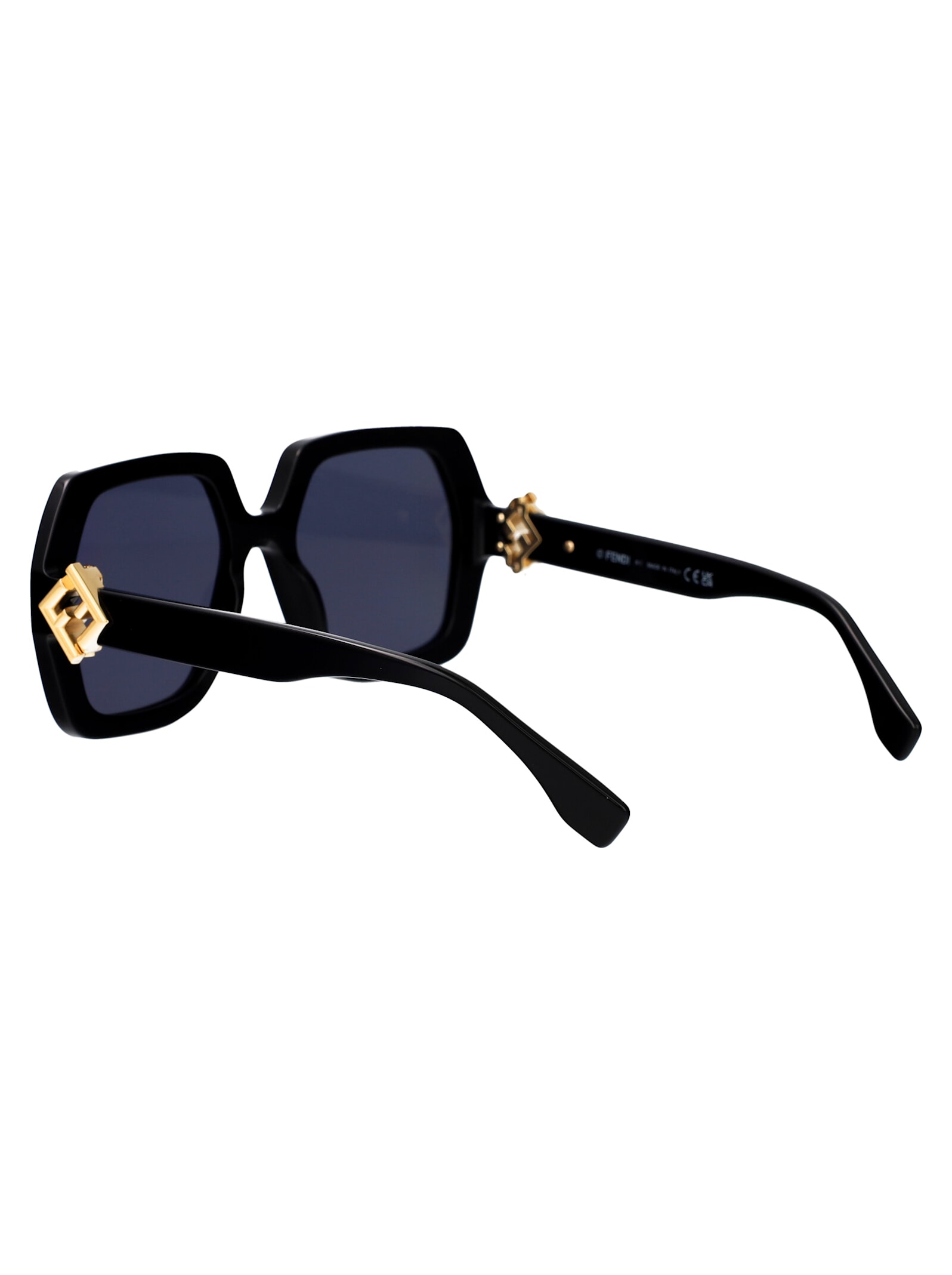 Shop Fendi Ff Diamonds Sunglasses In Black