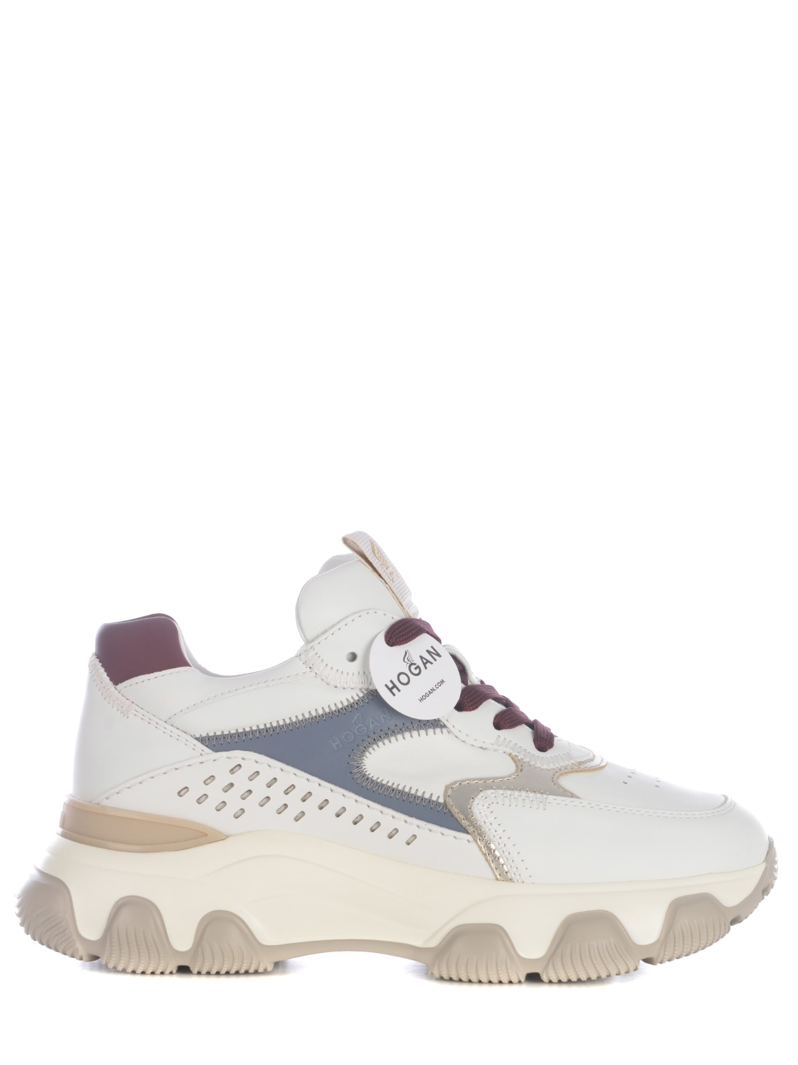 Shop Hogan Snekaers  Hyperactive In Leather In White