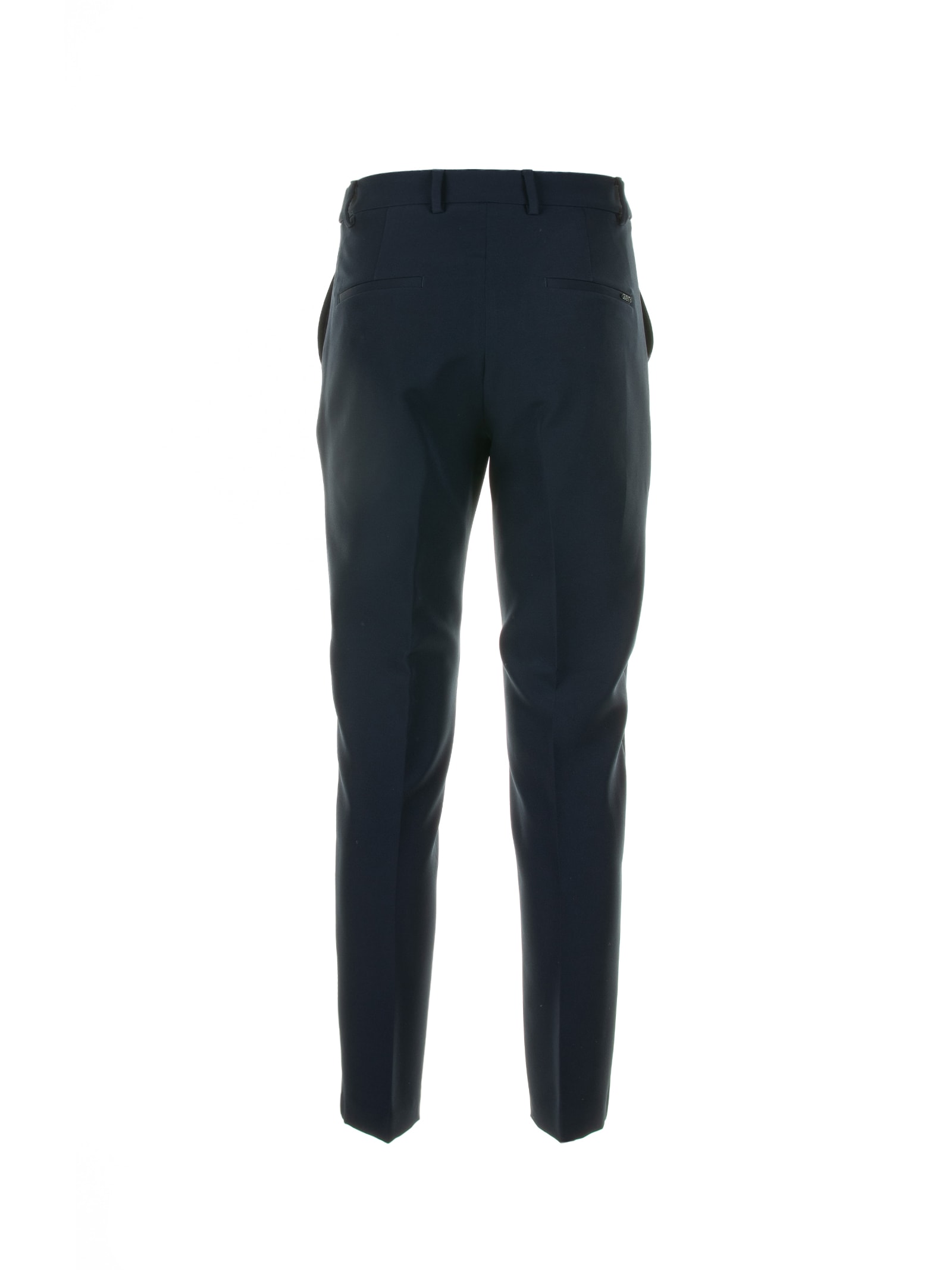 Shop Seventy Blue Trousers In Technical Fabric