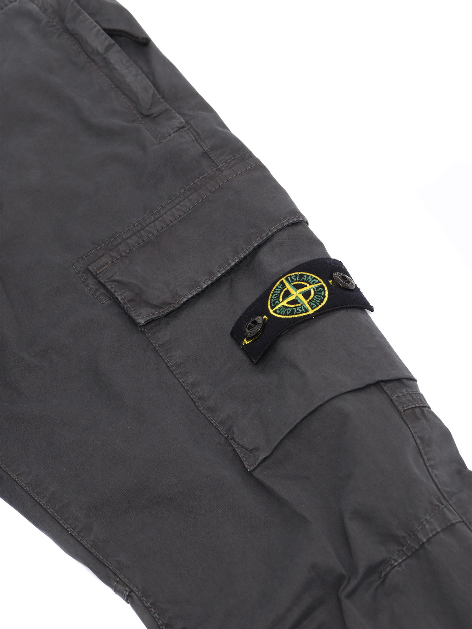 Stone Island Regular Tapered Trousers In Grey
