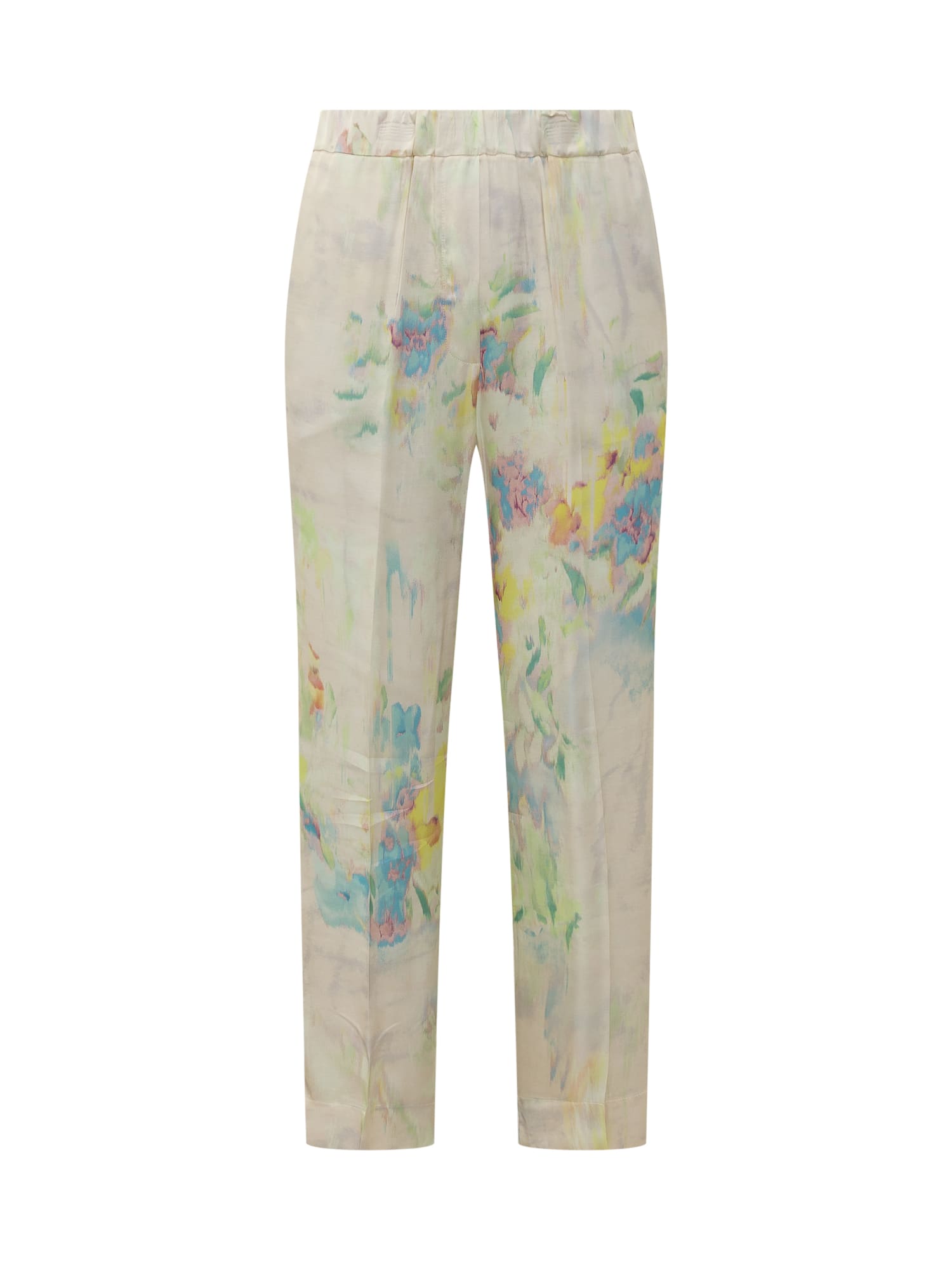 Shop Jucca Fluid Trousers In Natural