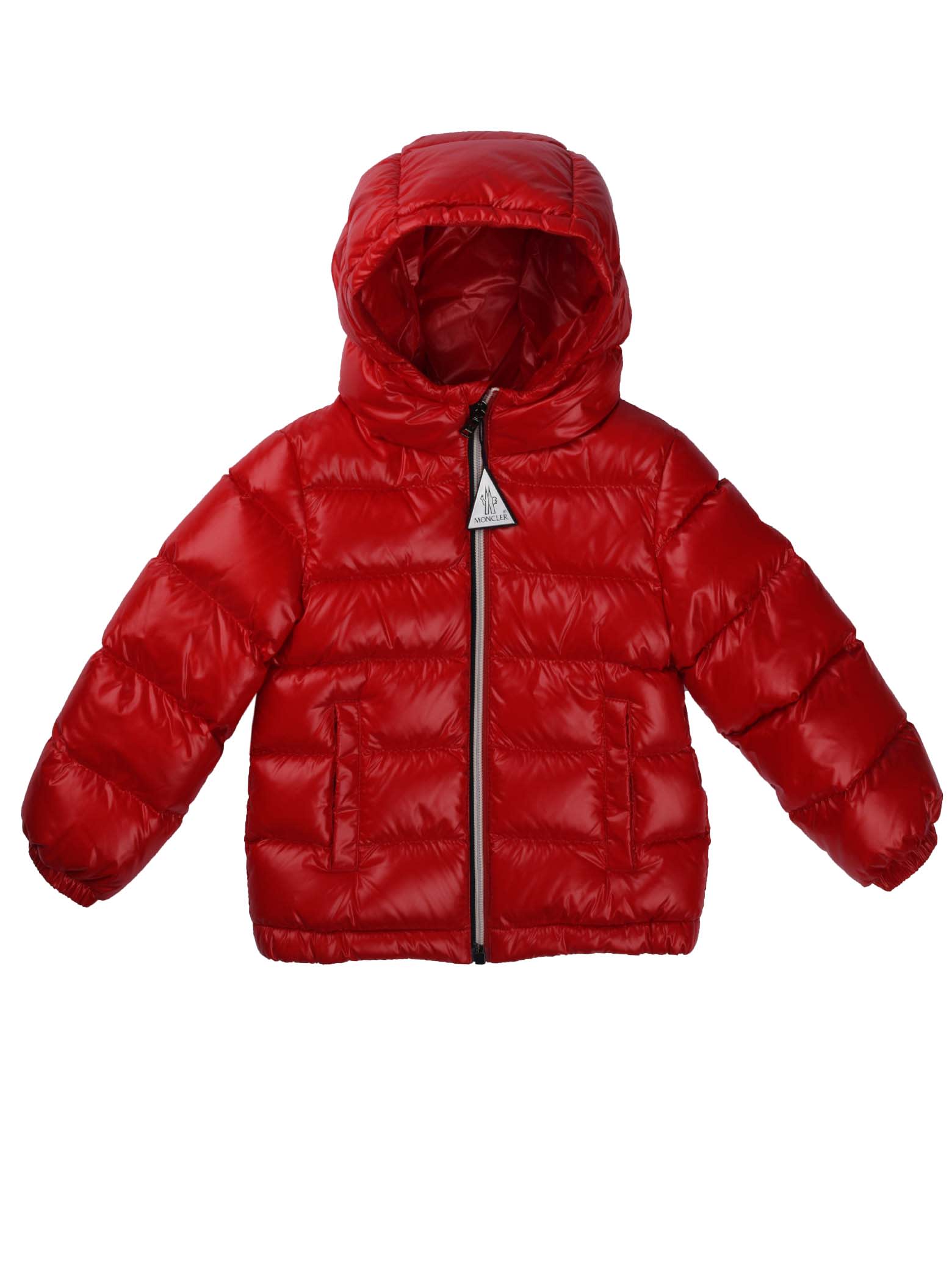Moncler New Aubert Red Jacket With Hood