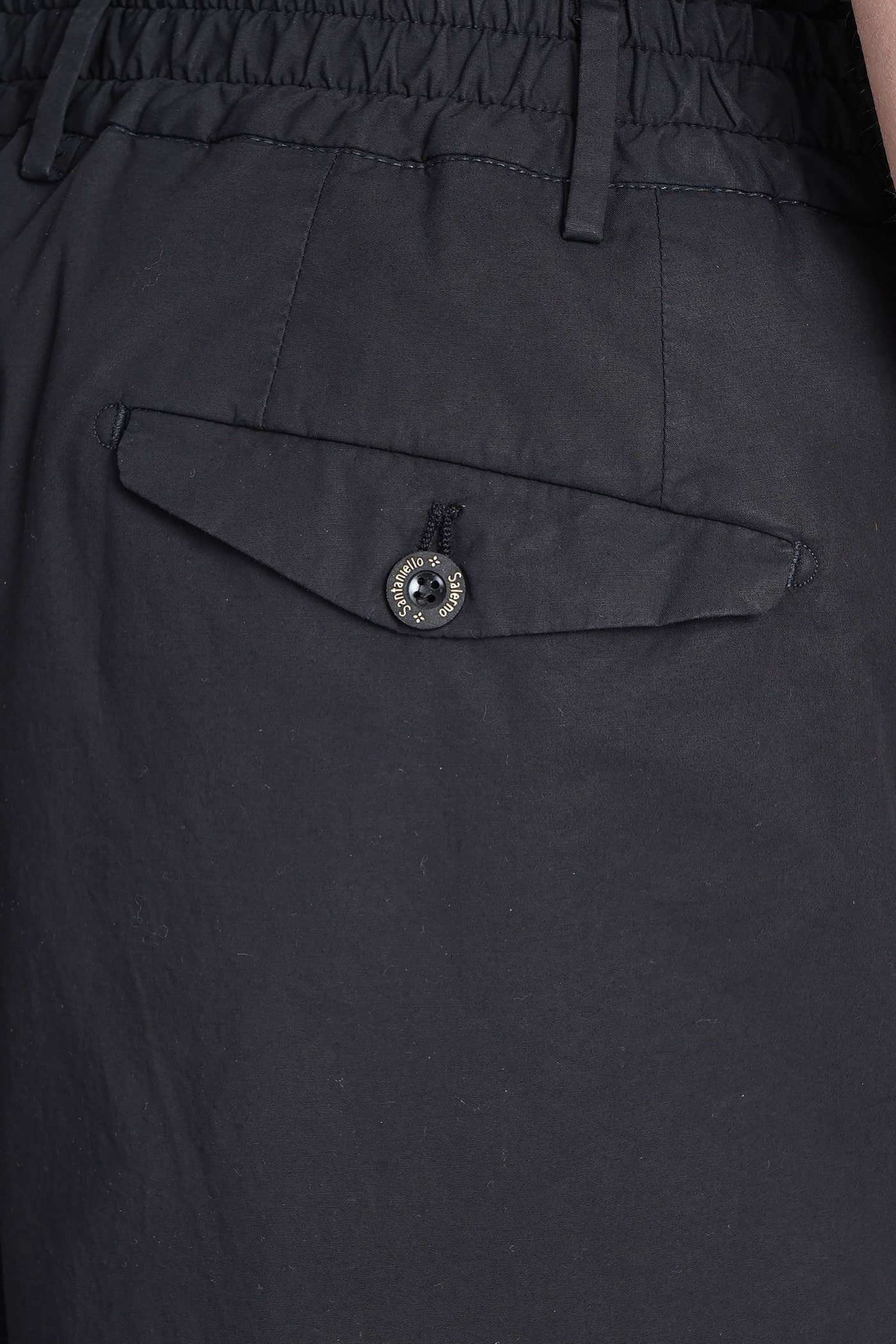 Santaniello Irno Evo Pants In Black Cotton In Black
