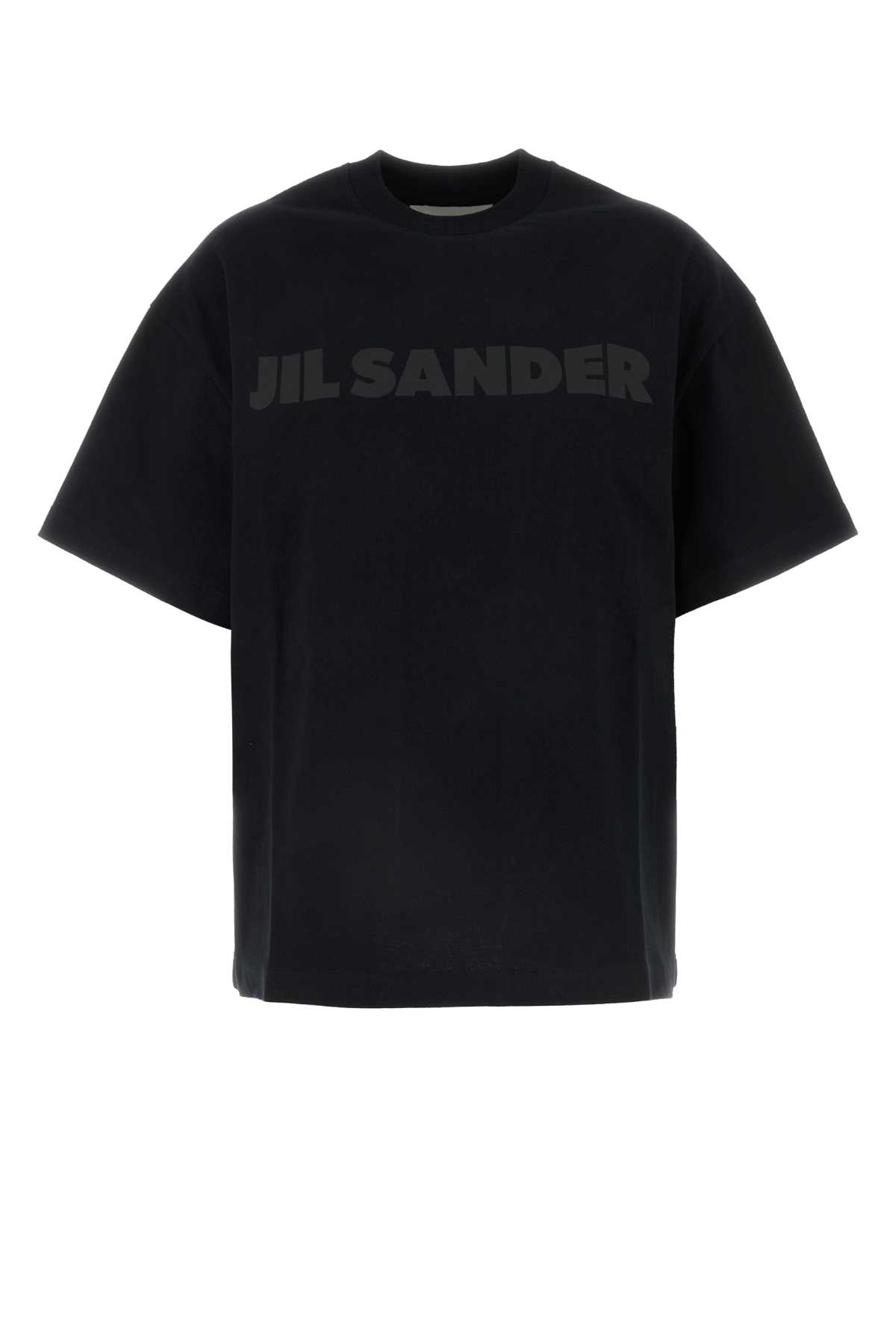 Shop Jil Sander Black Cotton T-shirt