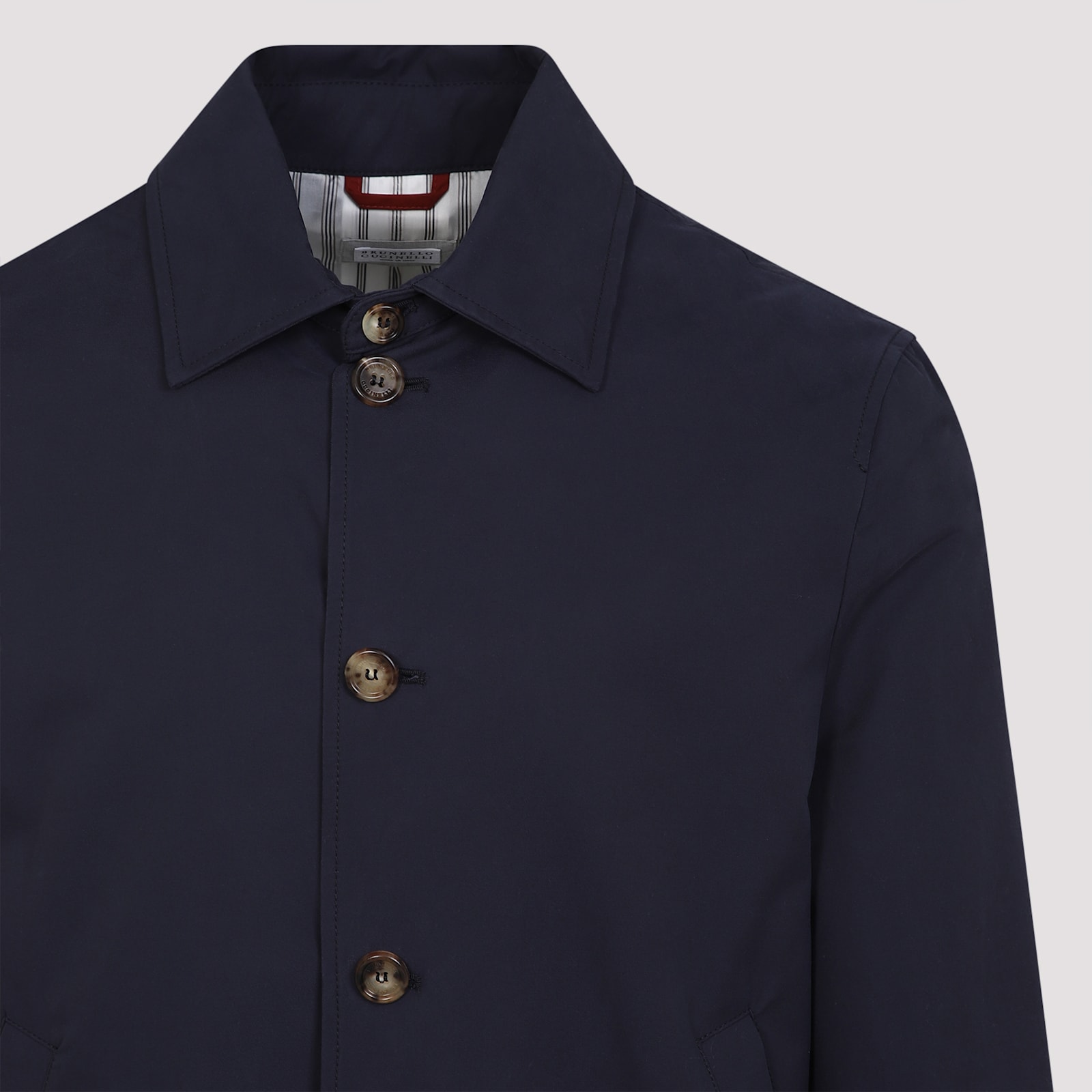 Shop Brunello Cucinelli Cotton Bomber Jacket In Navy