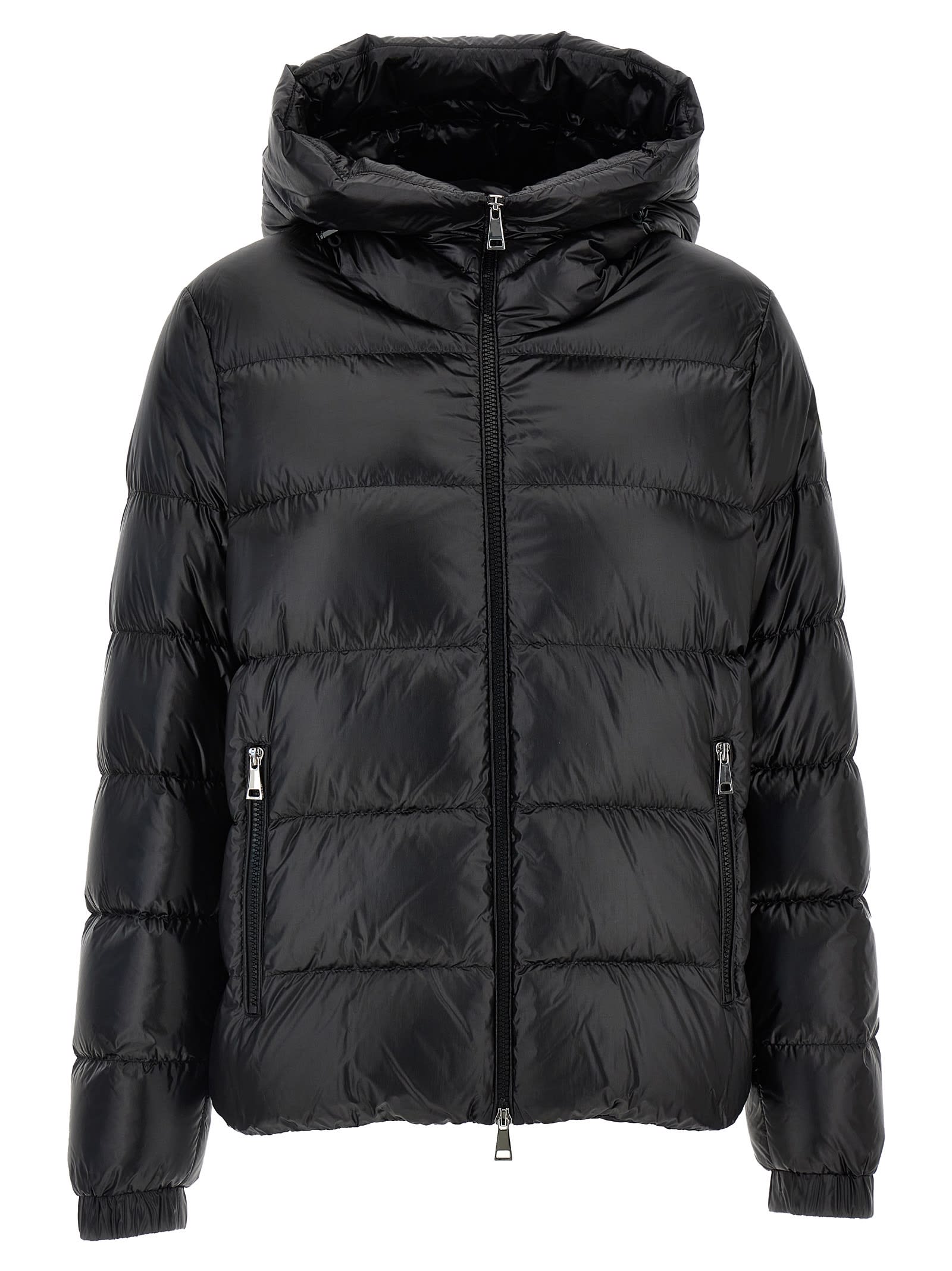 Shop Moncler Biron Down Jacket In Black