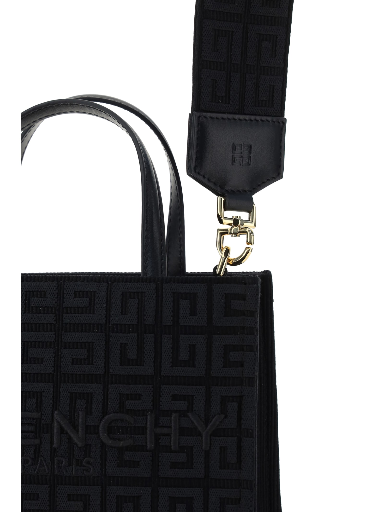 Shop Givenchy G-tote Mini Handbag In Black