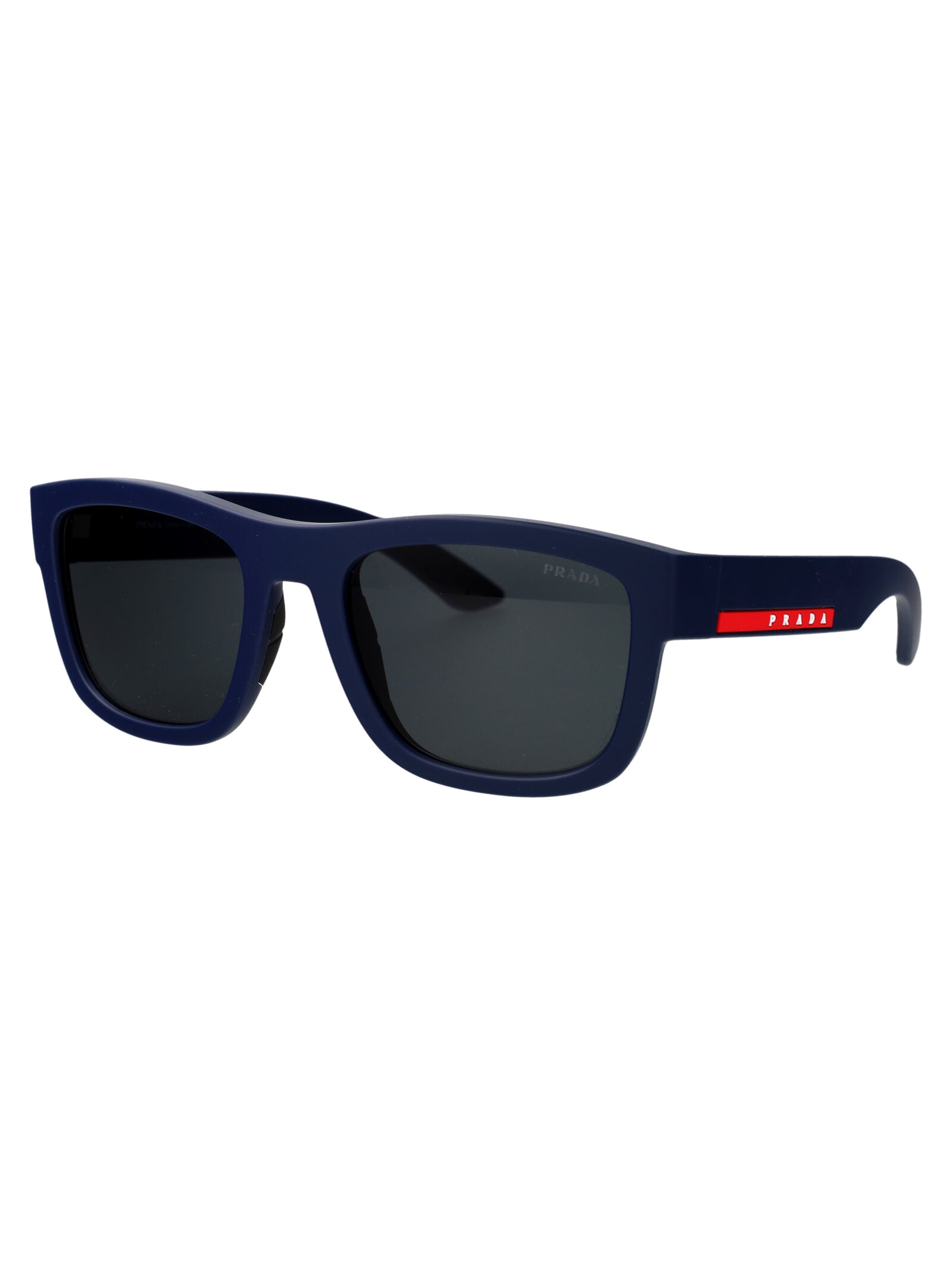 Prada 0ps 01zs Sunglasses In Tfy06f Blue Rubber