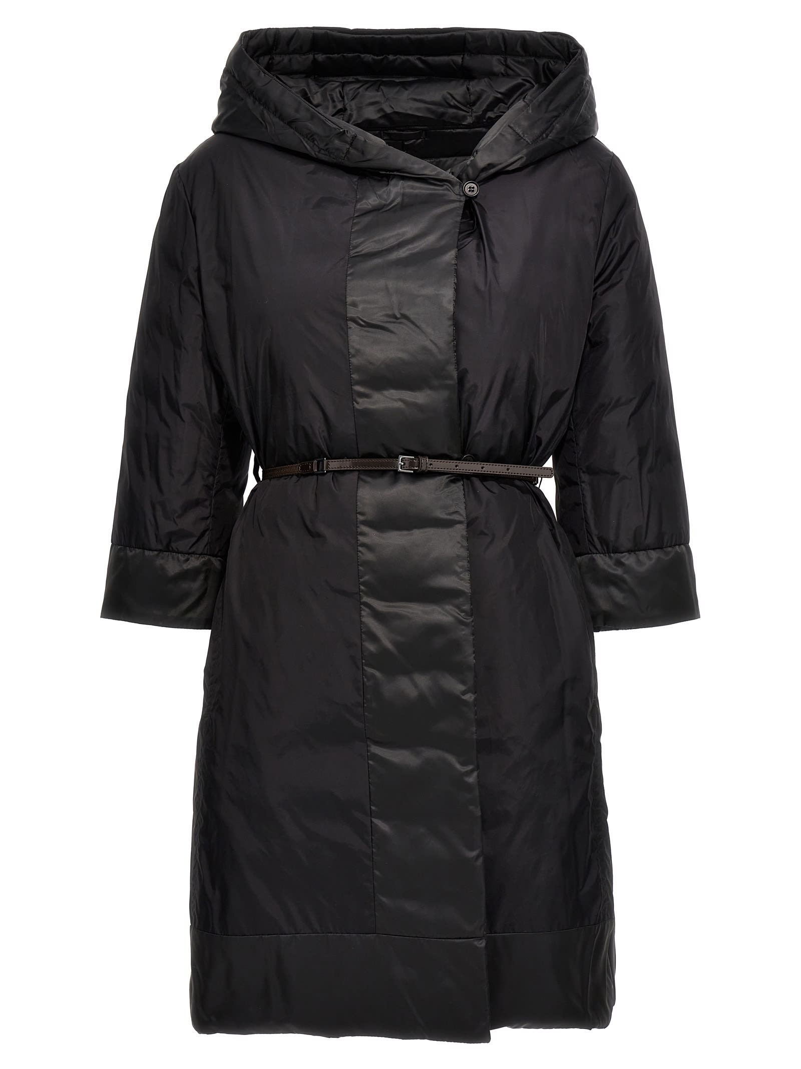 Max Mara The Cube Novef Reversible Down Jacket In Black