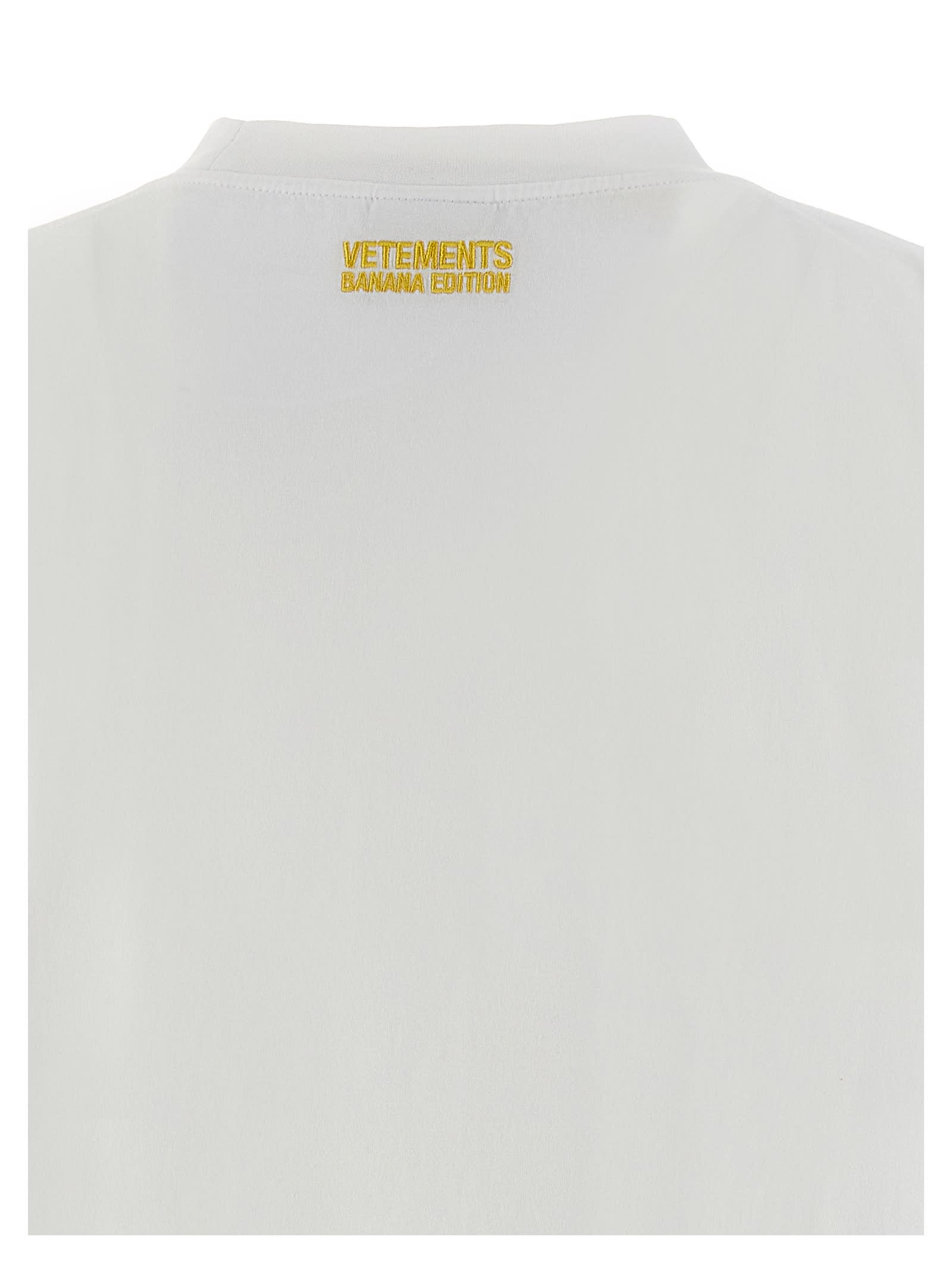 Shop Vetements Banana T-shirt In White