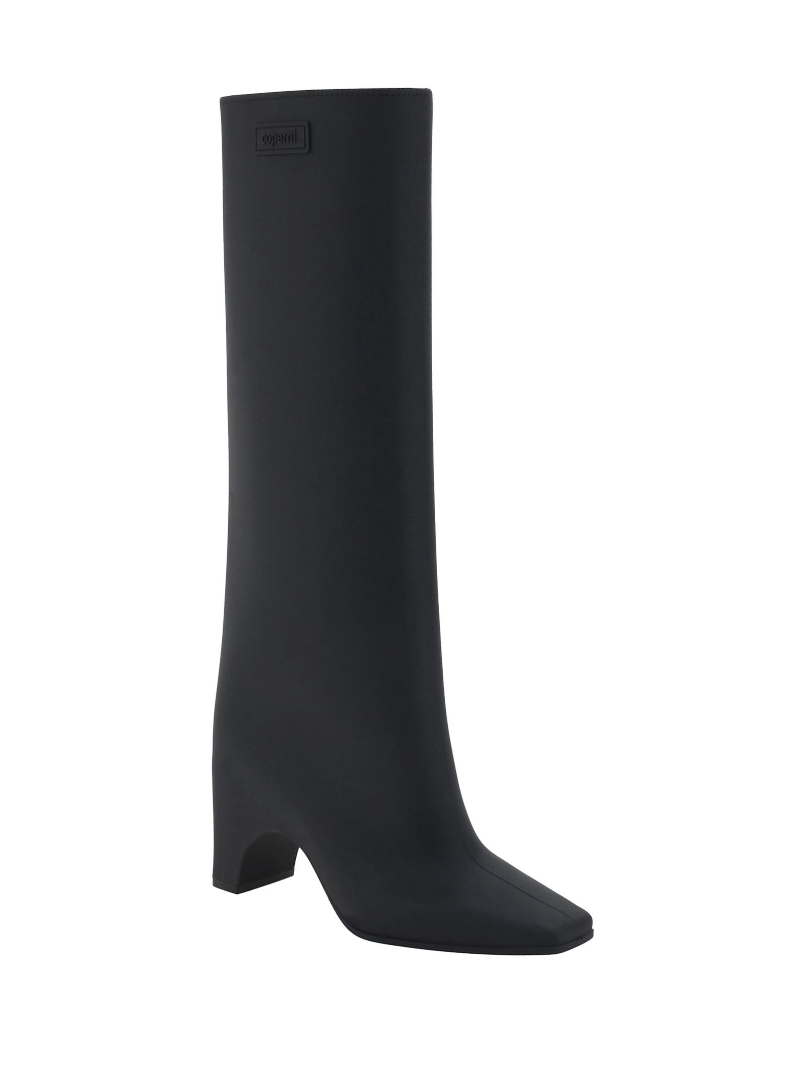 Shop Coperni Rubber Bridge High Boots In Black