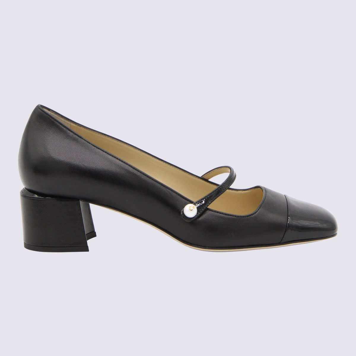 Shop Jimmy Choo Black Leather Elisa Pumps