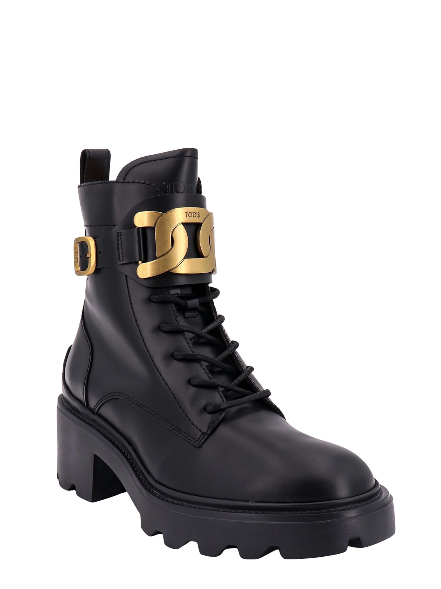 Shop Tod's Kate Ankle Boots In Black