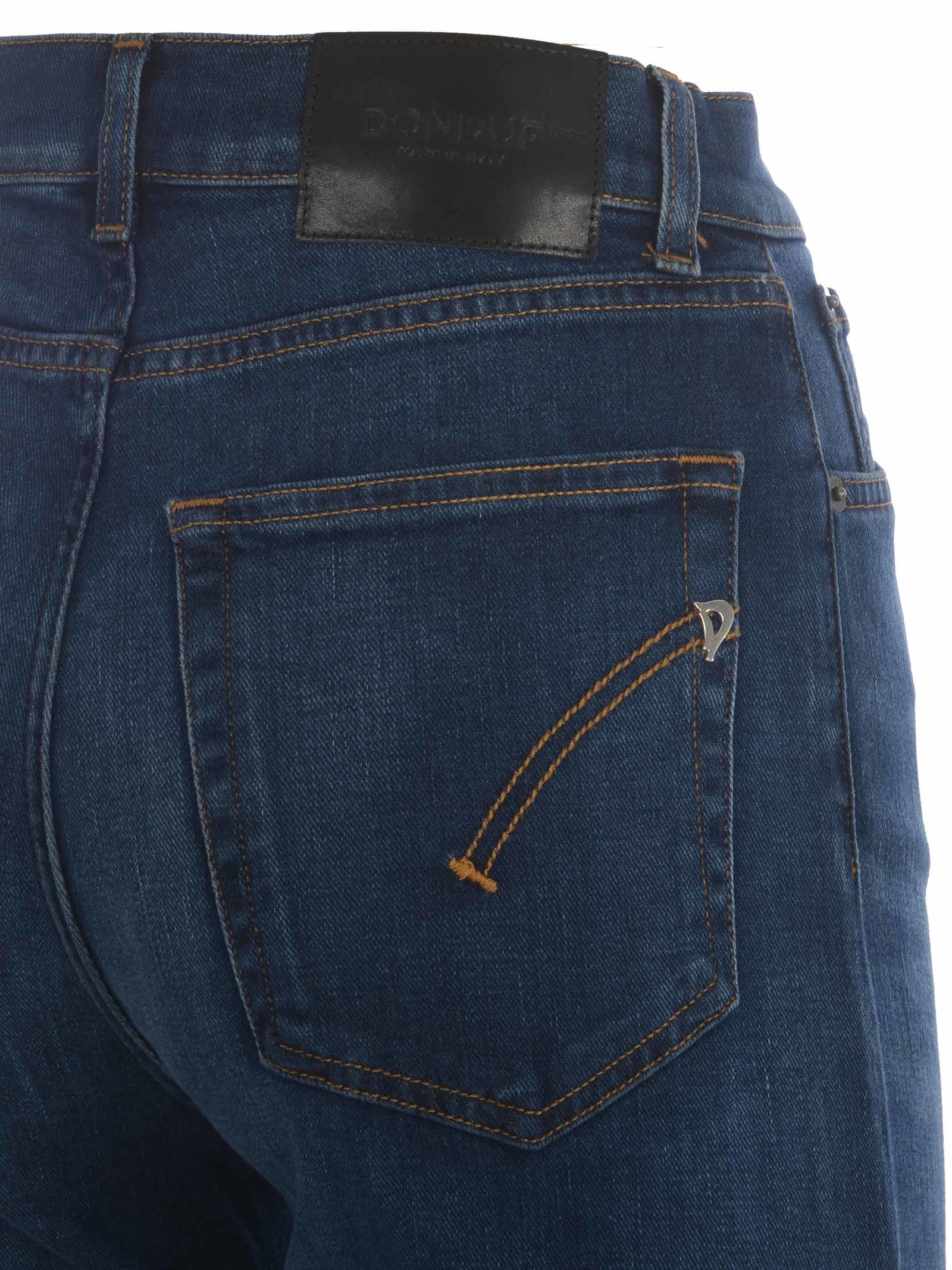 Shop Dondup Jeans  Amber In Denim In Denim Blu