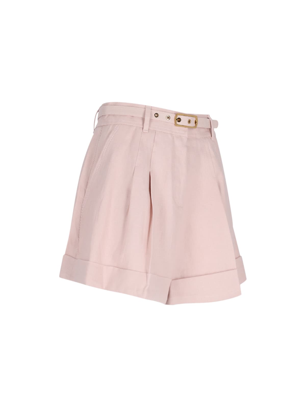 Shop Zimmermann Matchmaker Shorts In Pink