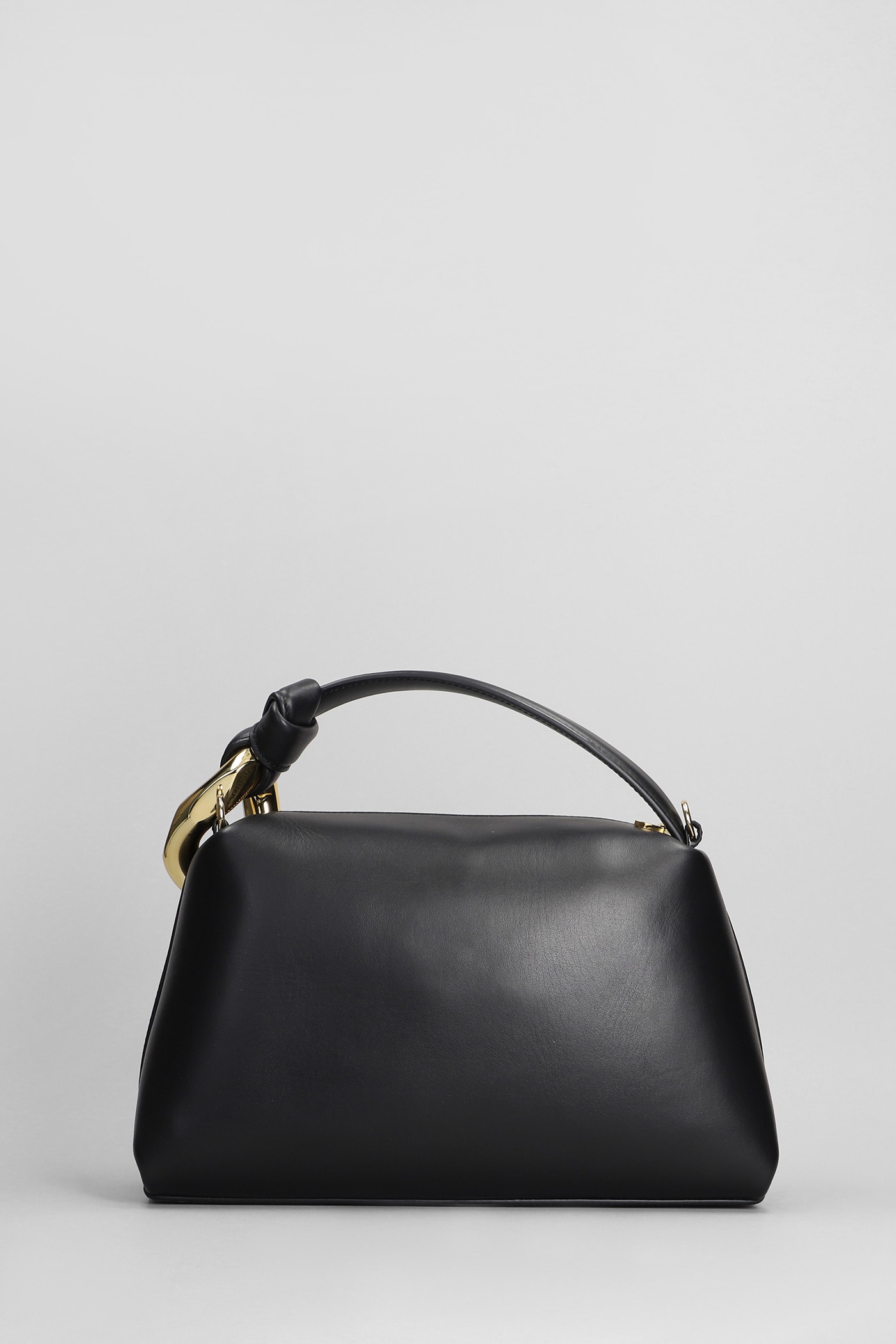 Shop Jw Anderson Corner Shoulder Bag In Black Leather