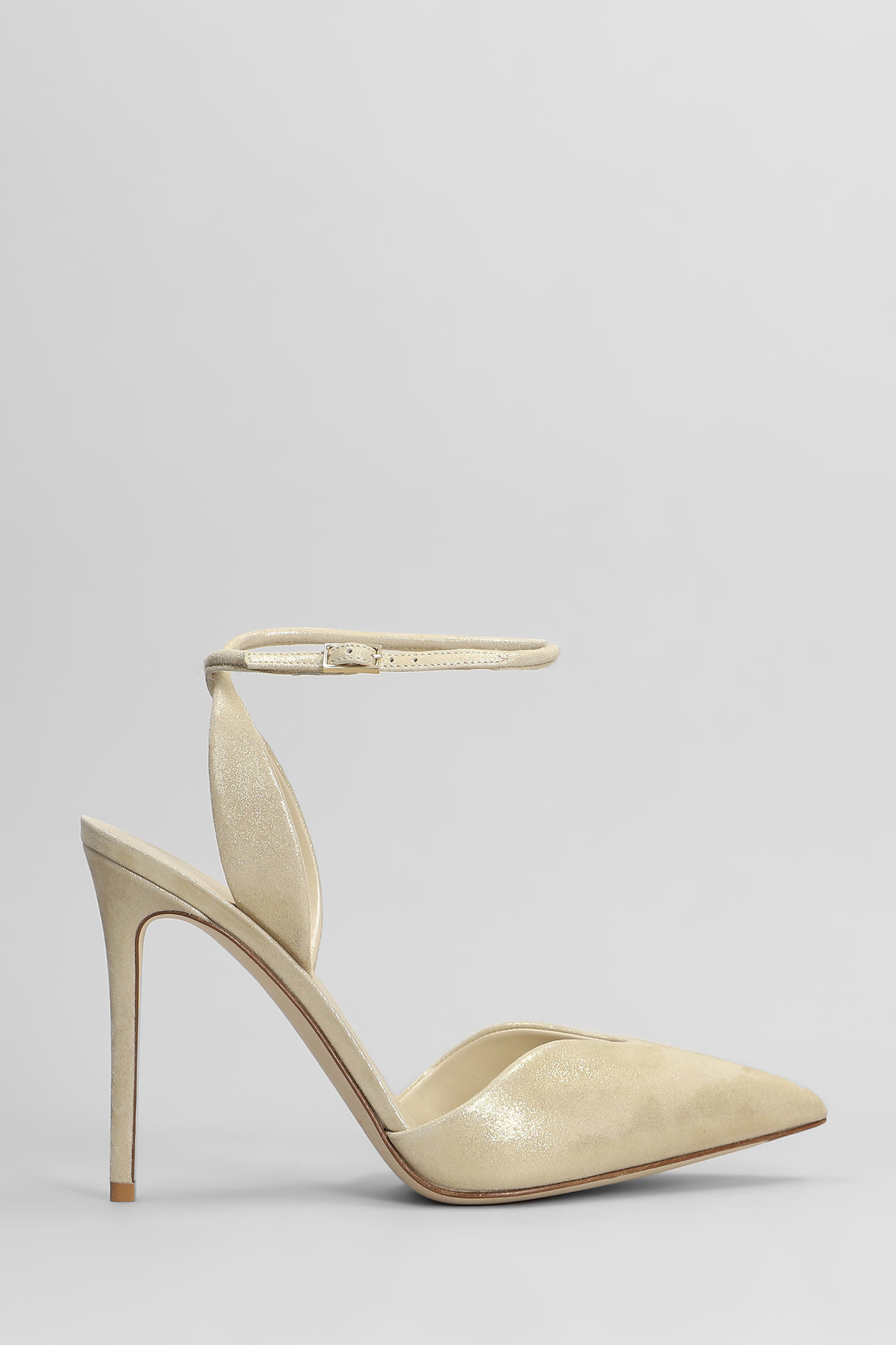 Giorgio Armani Pumps In Gold Suede