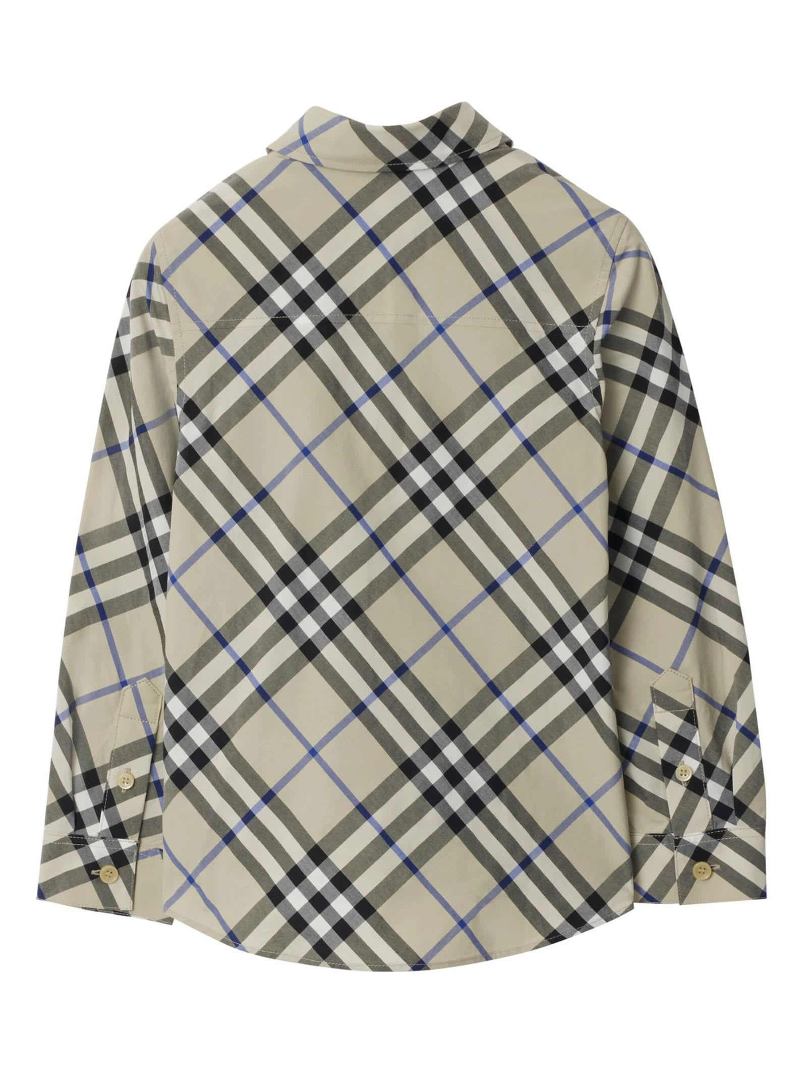 BURBERRY BURBERRY KIDS SHIRTS GREY 