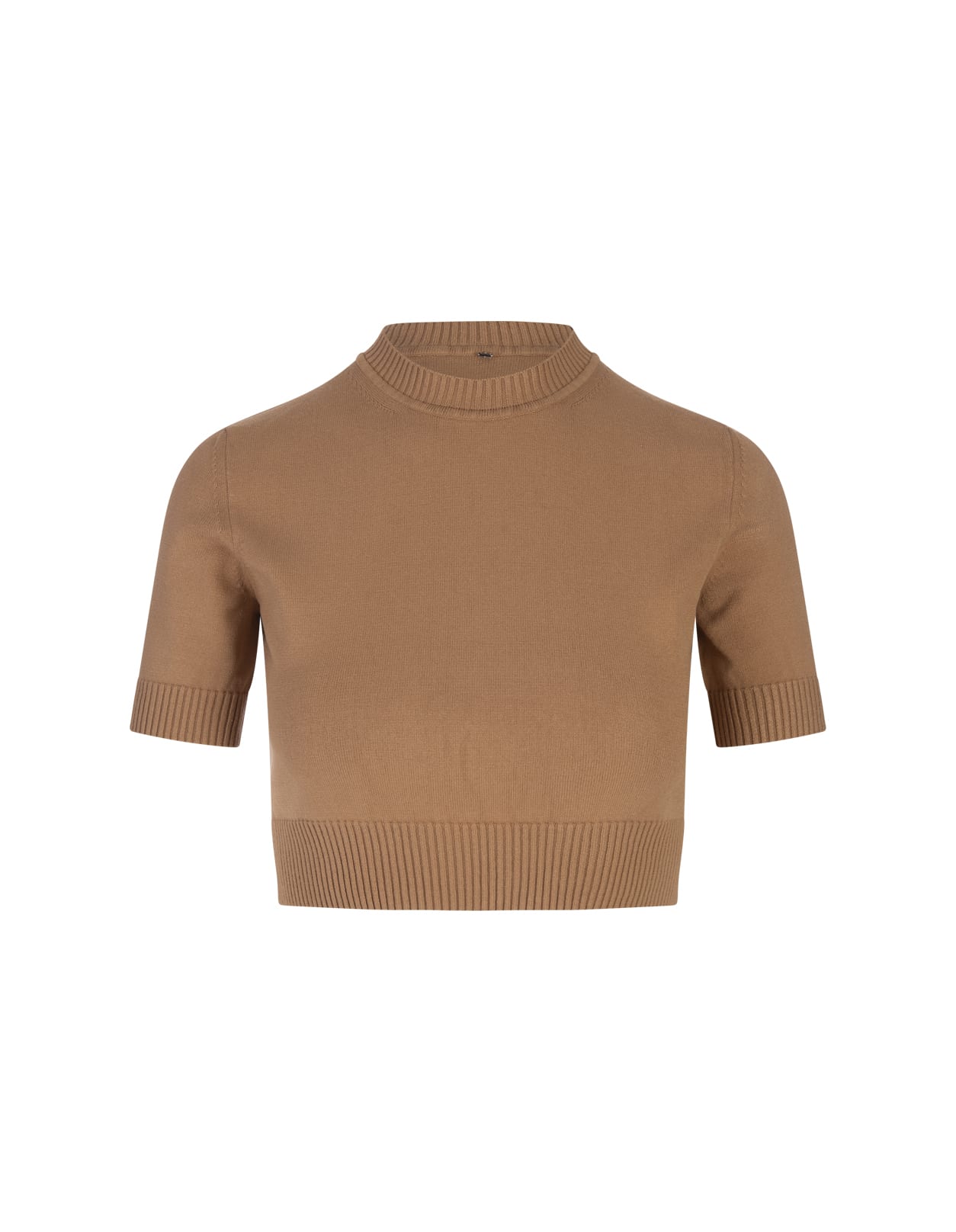 Shop Sportmax Camel Premier Top In Brown