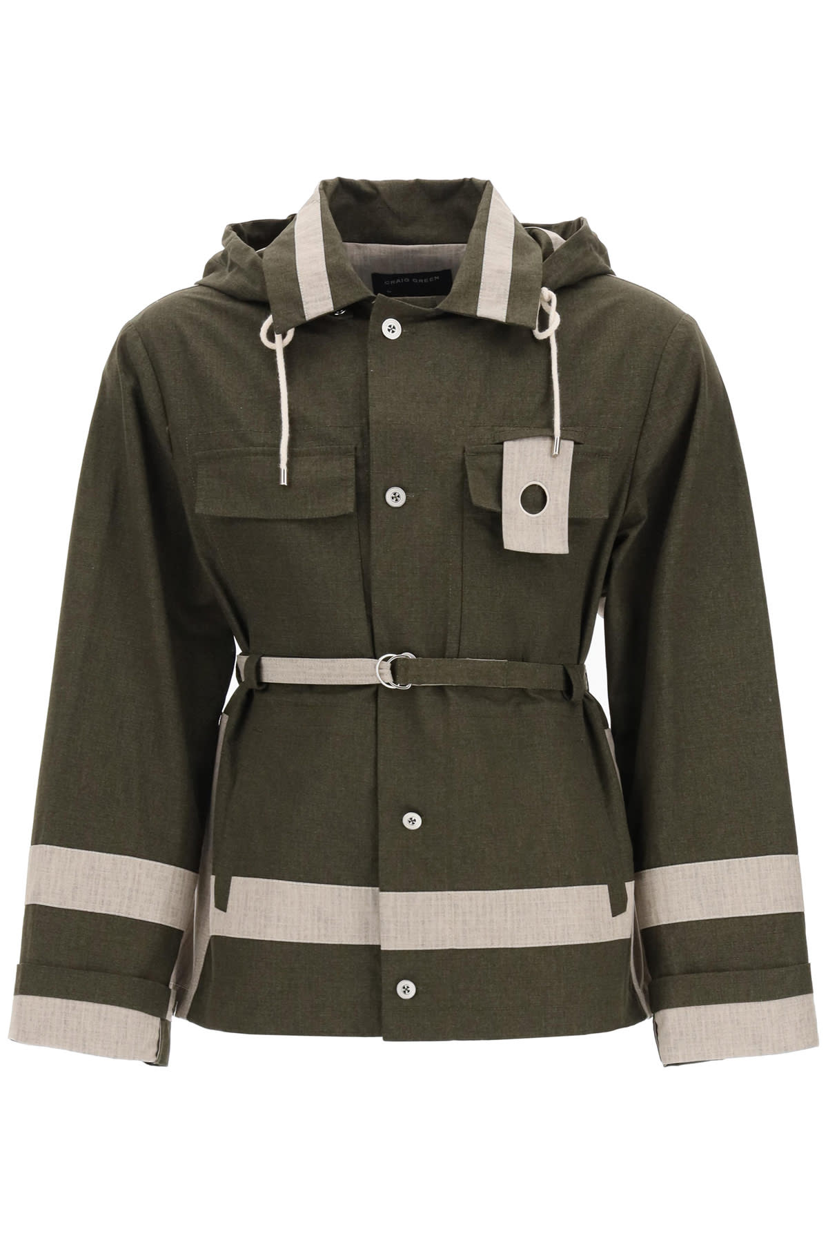 Craig Green Two-tone Utility Jacket In Cotton