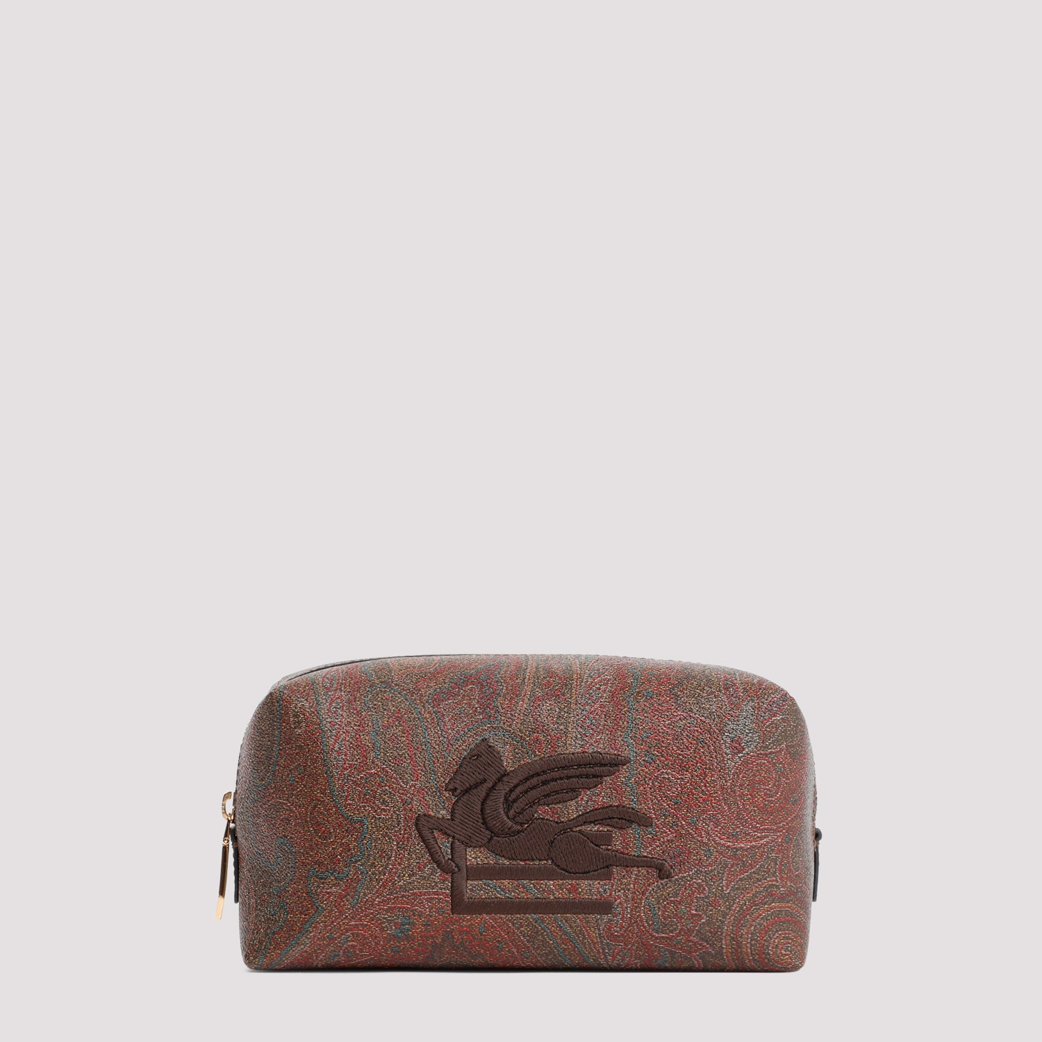 Shop Etro S Pouch In Marrone