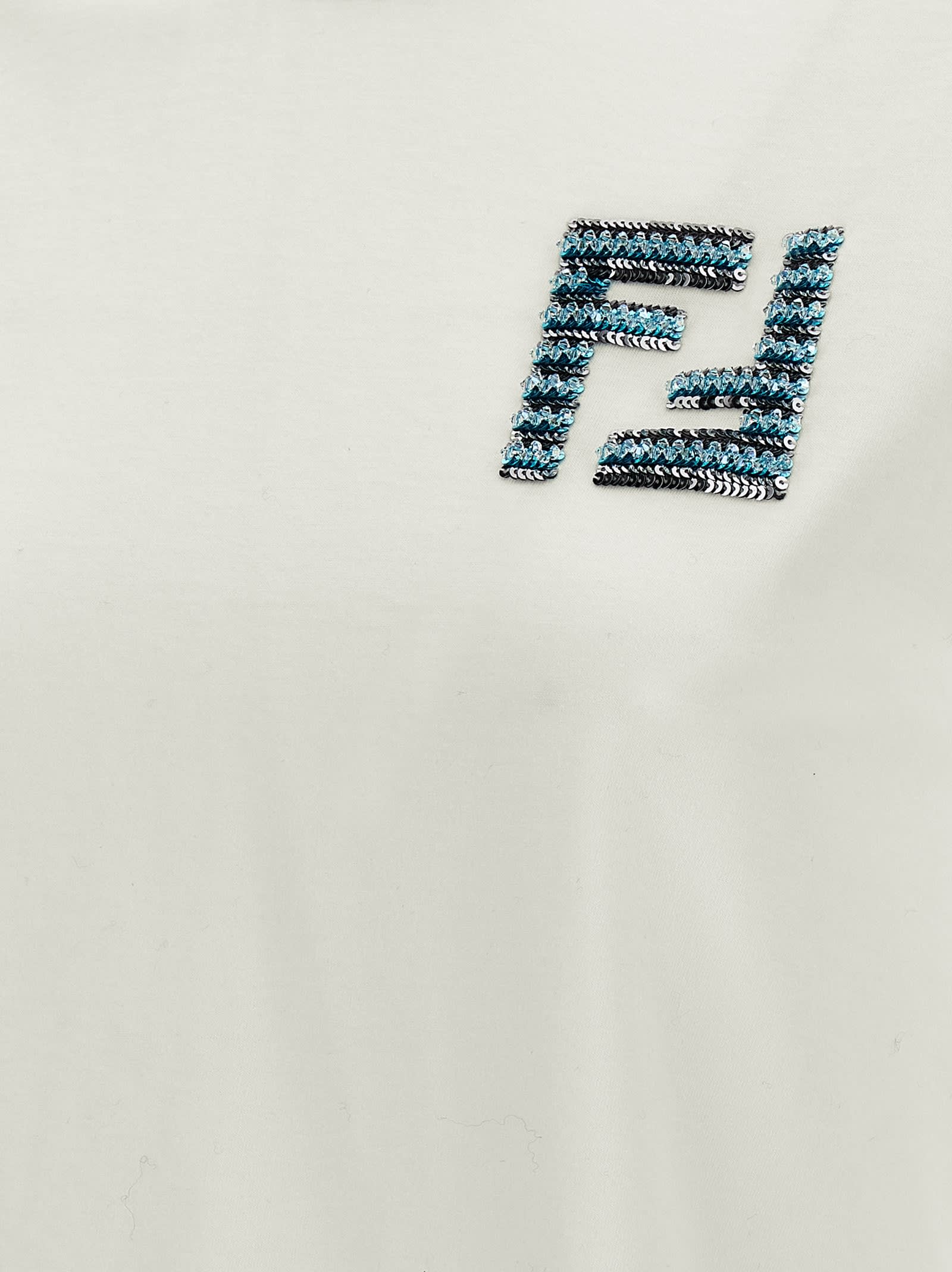 Shop Fendi Ff T-shirt In White