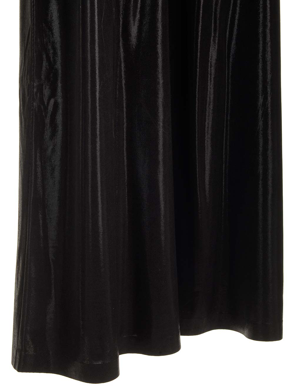 Shop Norma Kamali Jersey Palazzo Trousers In Black