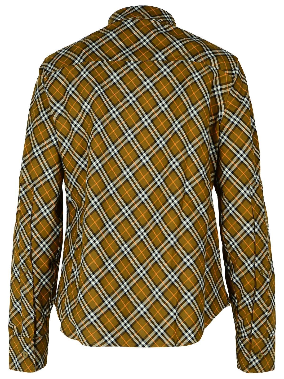 BURBERRY CHECK-PATTERN LONG SLEEVED SHIRT 