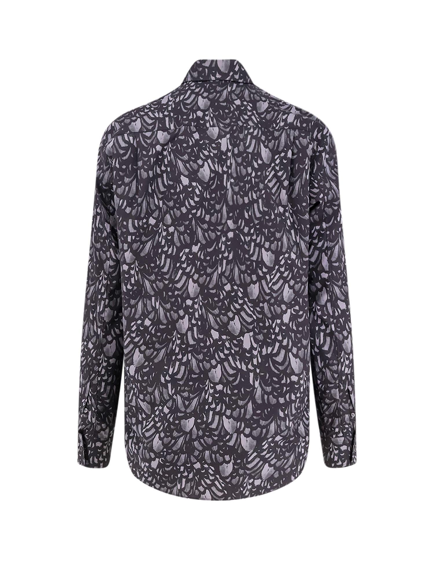 Alexander Mcqueen Cotton Shirt Featuring All-over Print In Multi
