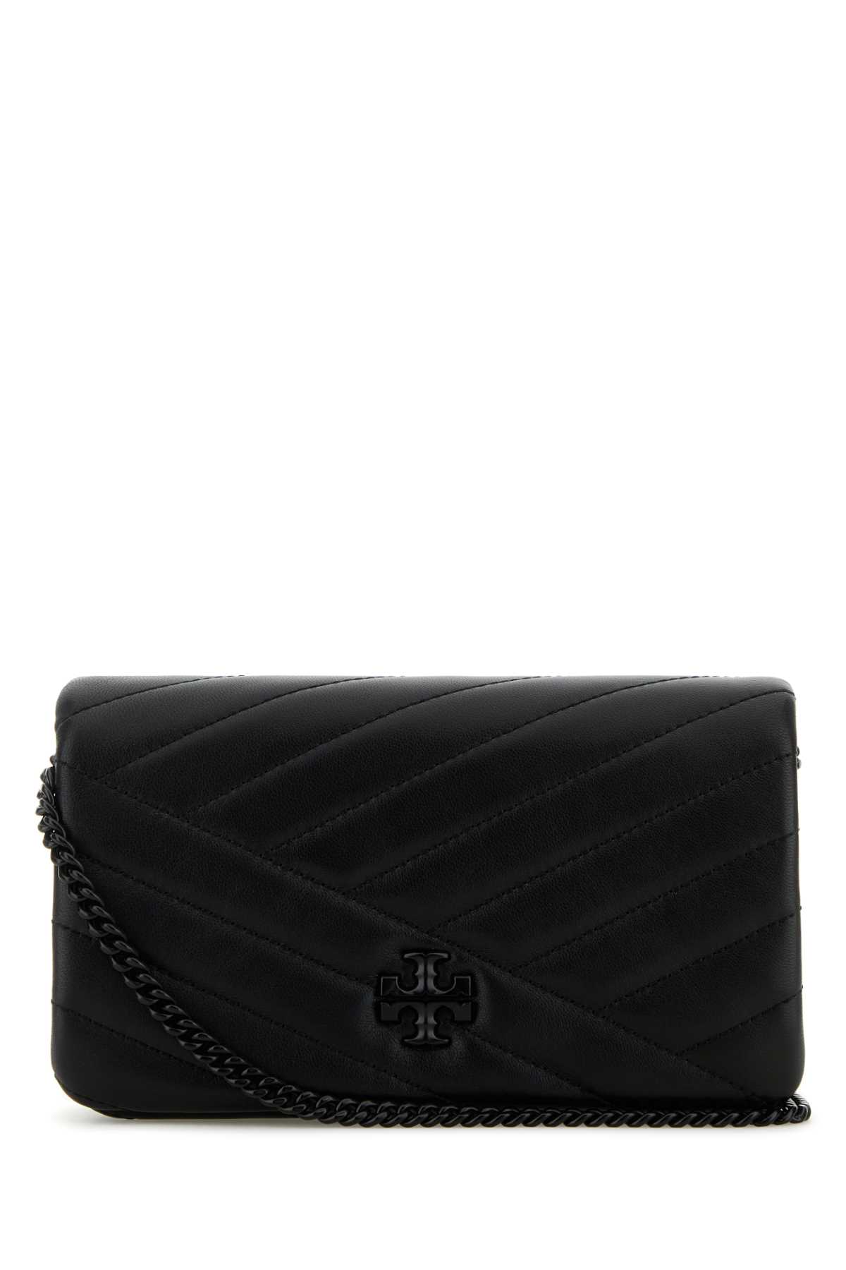 Tory Burch Black Leather Kira Clutch