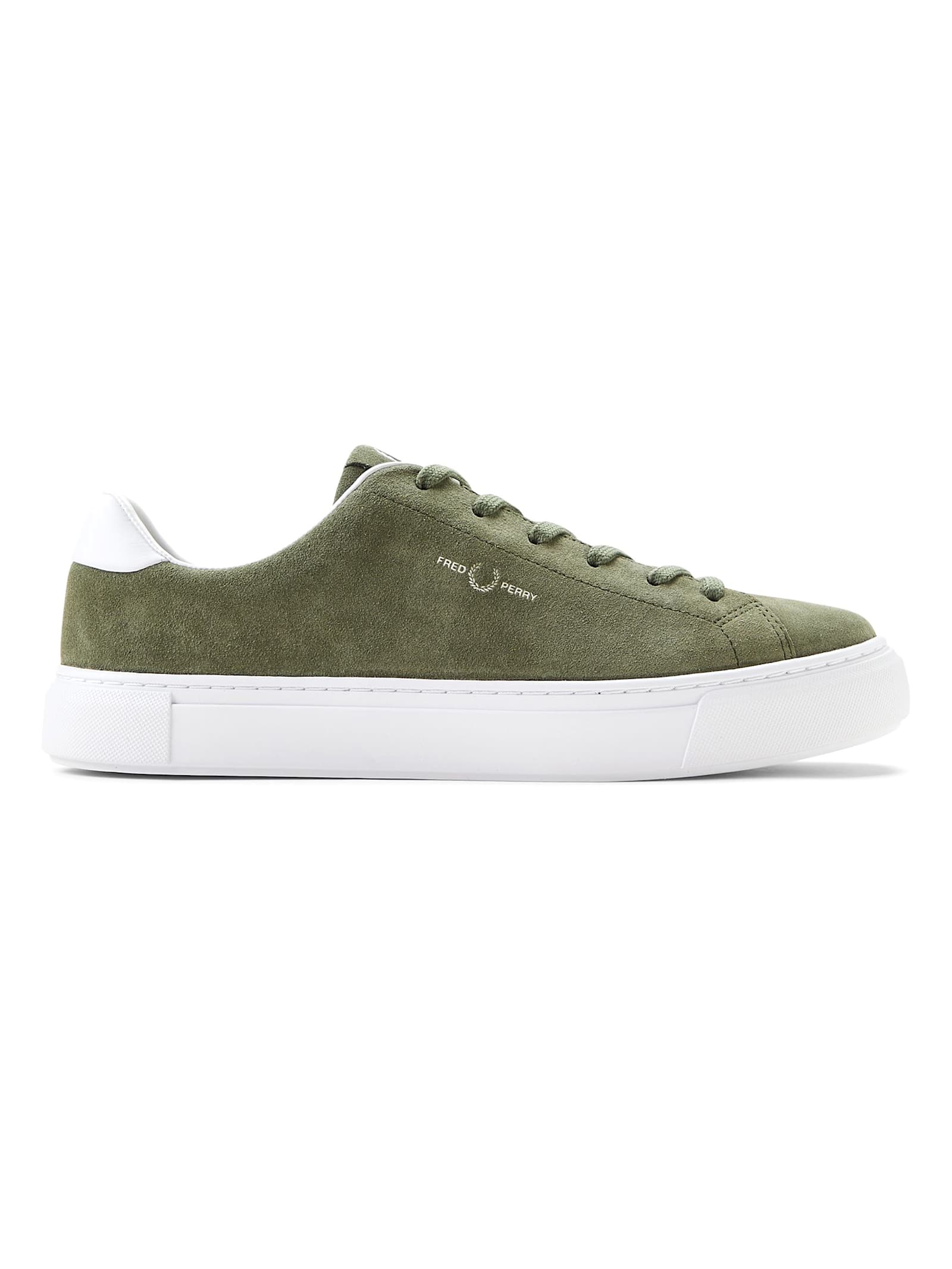 Fred Perry Suede Sneakers With Logo Print