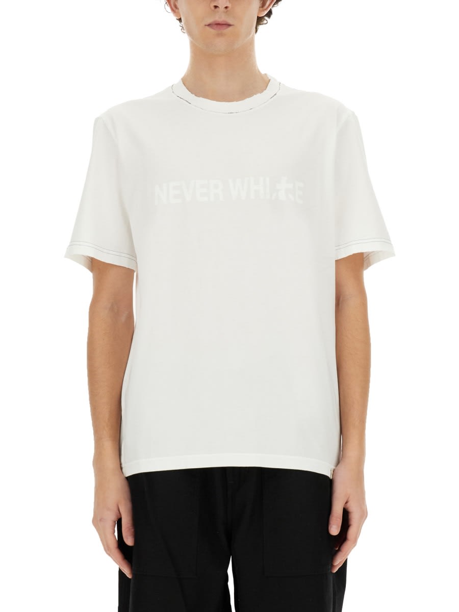 Shop Premiata Never White T-shirt