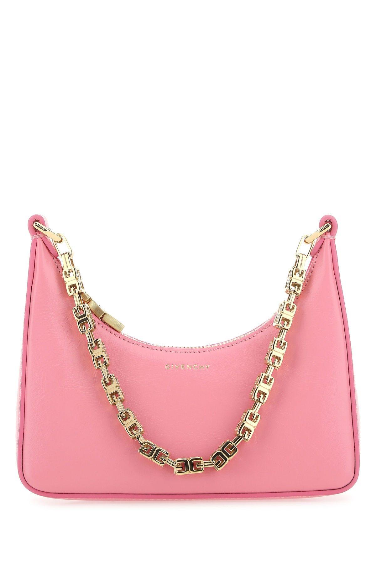 Givenchy Pink Leather Mini Moon Cut Handbag
